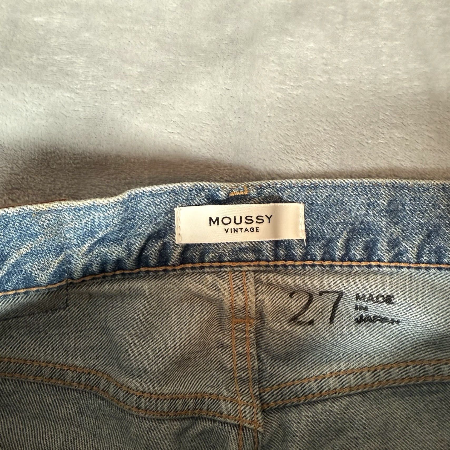 MOUSSY Moussy Vintage Jeans Women Size 27 Slim Fit Distressed Blue Denim Made in Japan Size 27" / US 4 / IT 40 - 4 Thumbnail