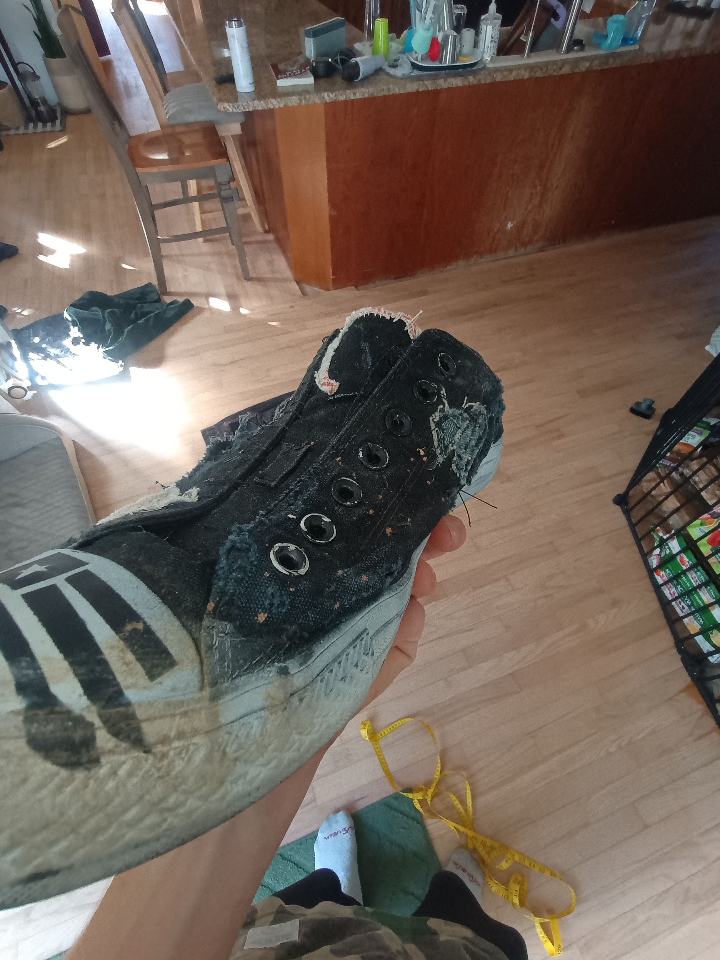 Converse Distressed\repaired converse Size US 11 / EU 44 - 5 Thumbnail