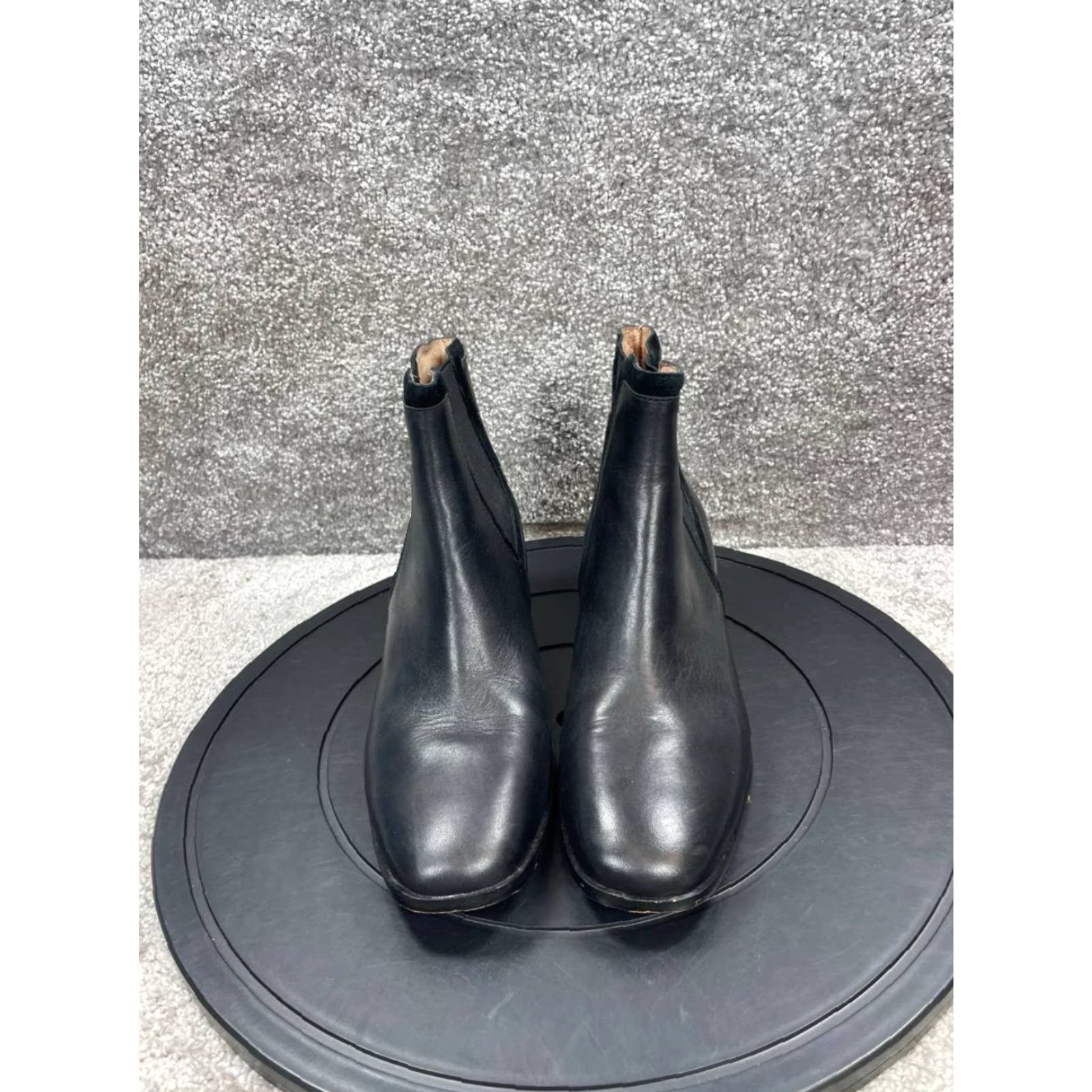 Madewell Madewell Chelsea Boot Womens 8 Black Leather Ankle Square Toe Pull On Brynn Size US 8 / IT 38 - 4 Thumbnail