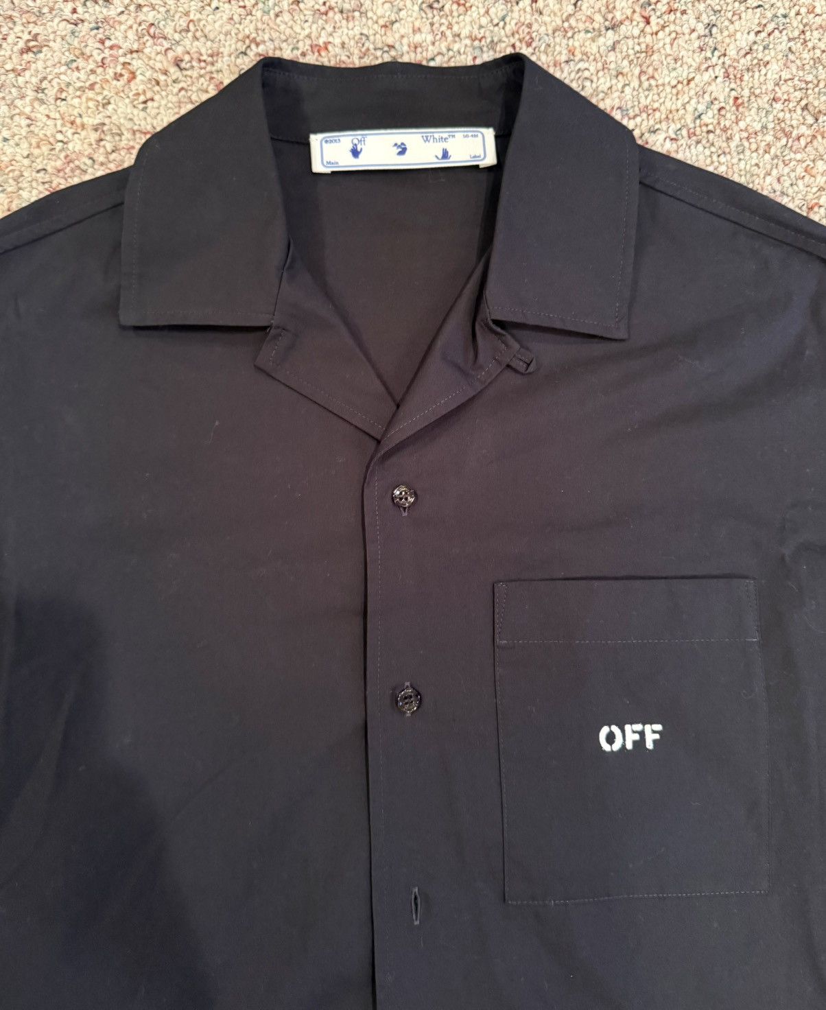 Off-White Off-White Brick Arrows Black Button Up Shirt Oversized Size US M / EU 48-50 / 2 - 2 Thumbnail