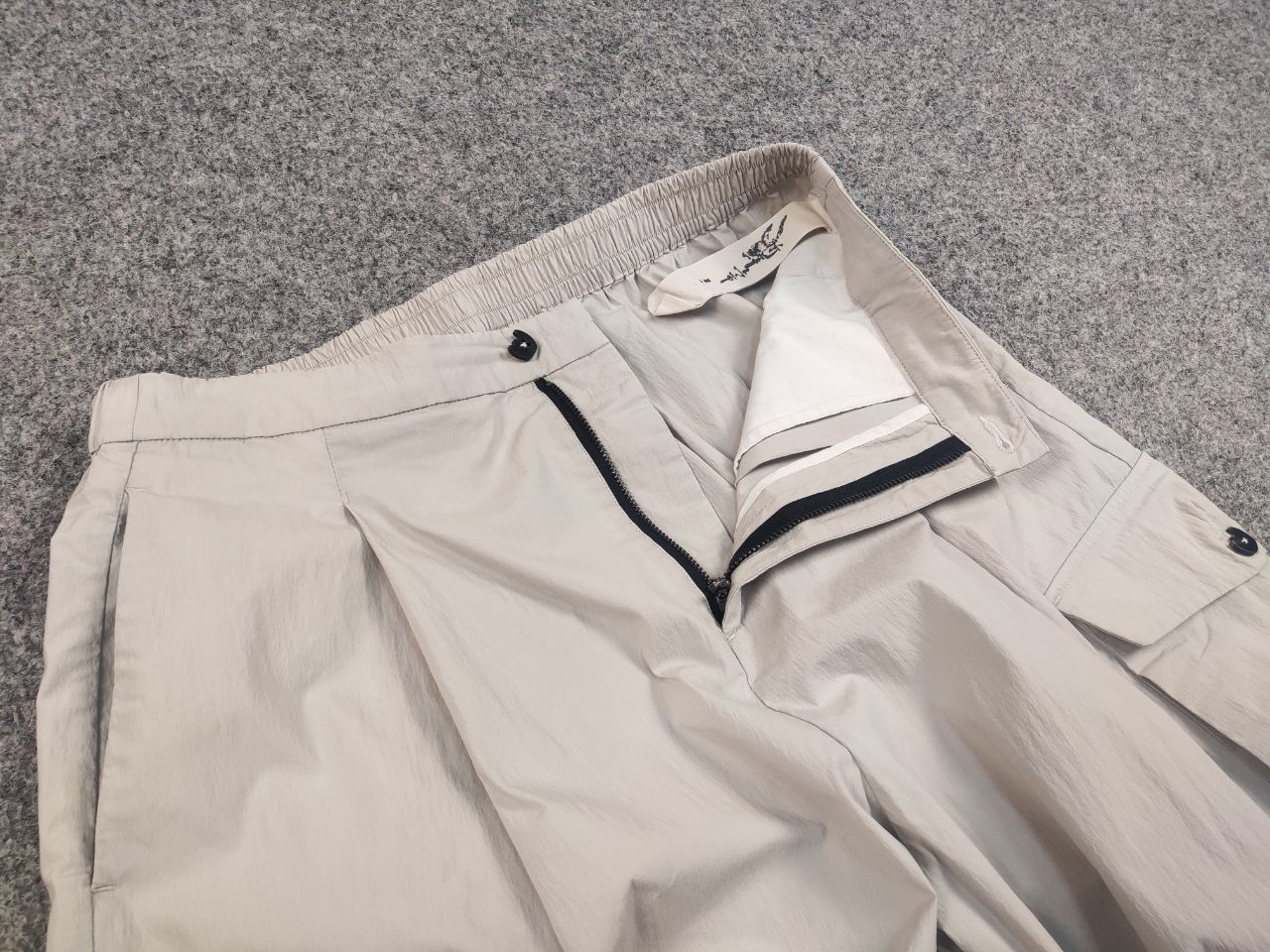 Japanese Brand Rizhuo Japanese Design Beige Baggy Cargo Trouser Pants Size US 32 / EU 48 - 12 Thumbnail