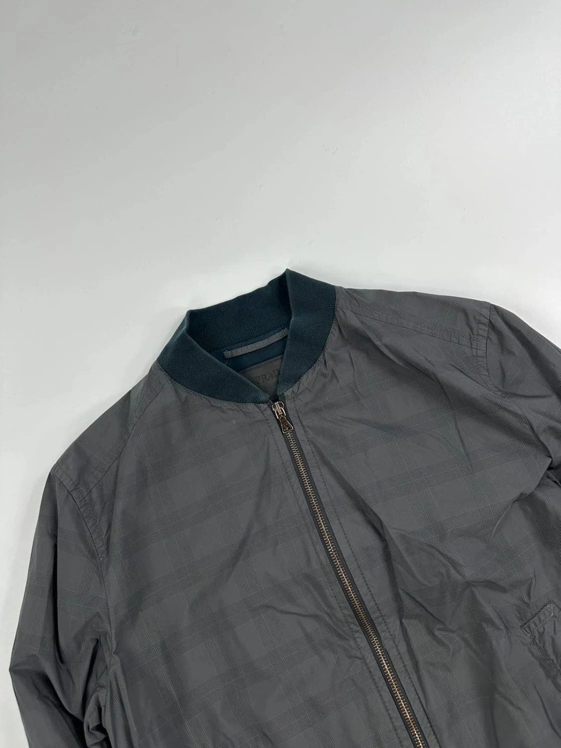 Prada Prada Checkered SS2010 Nylon Bomber light jacket veste Size US M / EU 48-50 / 2 - 2 Thumbnail