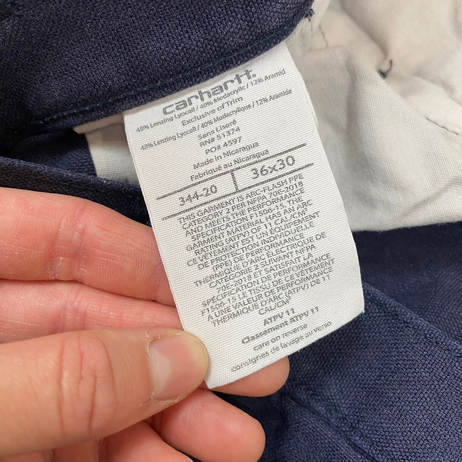Carhartt Carhartt Flame Resistant Cargo Pants Men's 36x30 Workwear Size US 36 / EU 52 - 5 Thumbnail