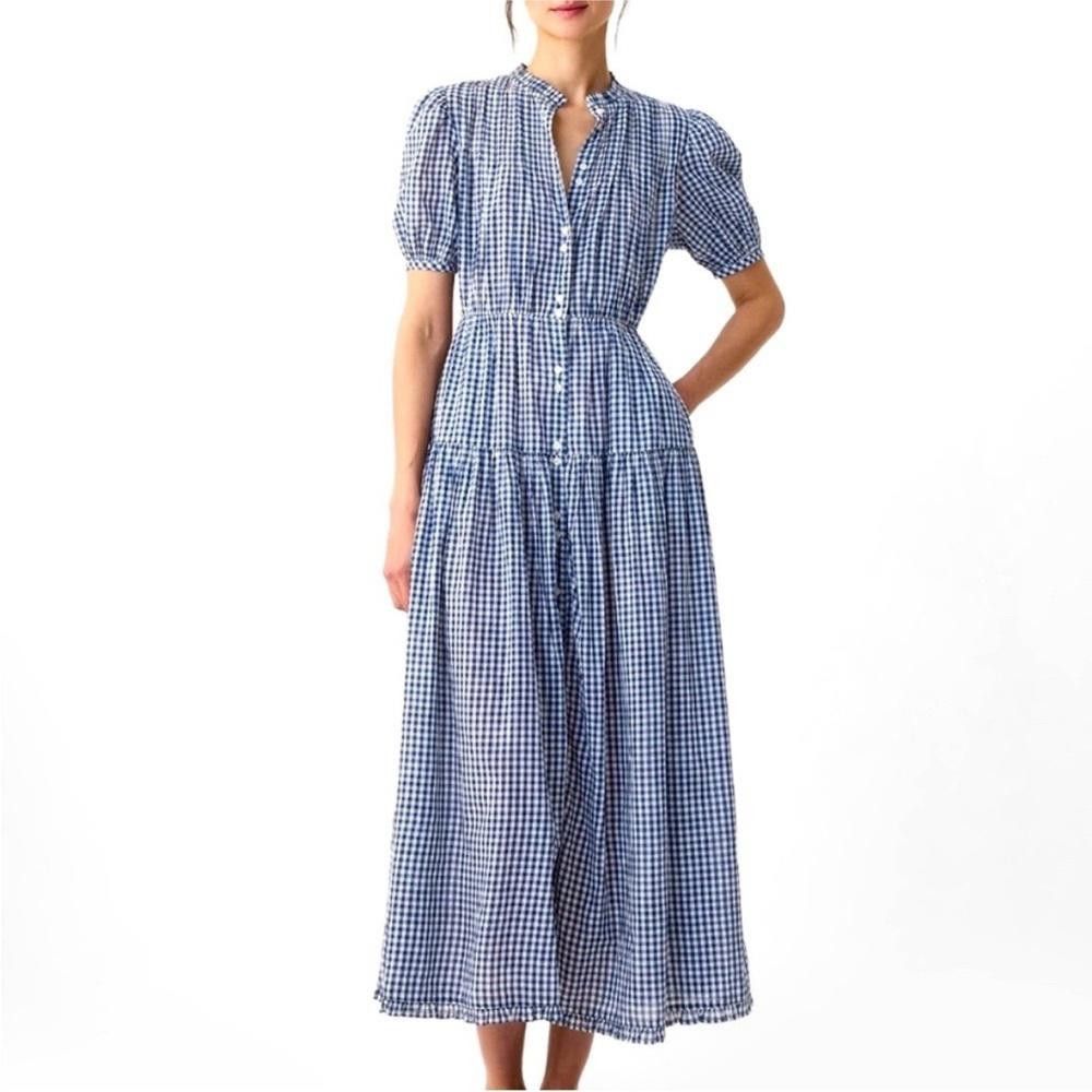 Designer NWT Gap x DÔEN blue gingham maxi dress, size XXS Size XXS / US 00 / IT 34 - 2 Thumbnail
