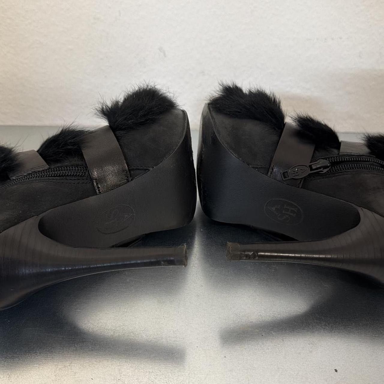 ASH ASH Emma Leather Rabbit Fur Bondage Heels Size US 5 / IT 35 - 3 Thumbnail