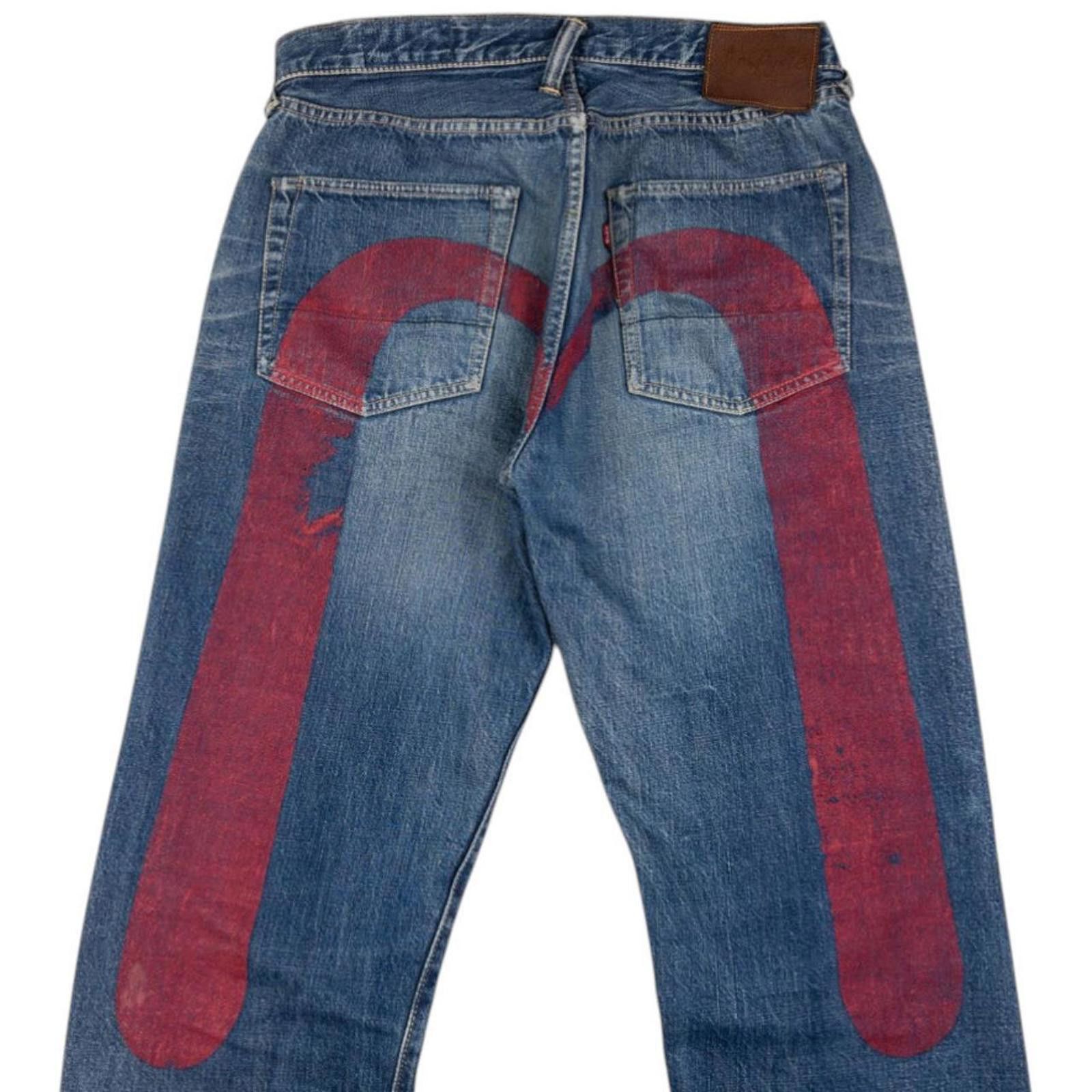 Evisu Vintage Evisu Painted Daicock Japanese Denim Jeans Size W32 Size US 32 / EU 48 - 5 Thumbnail