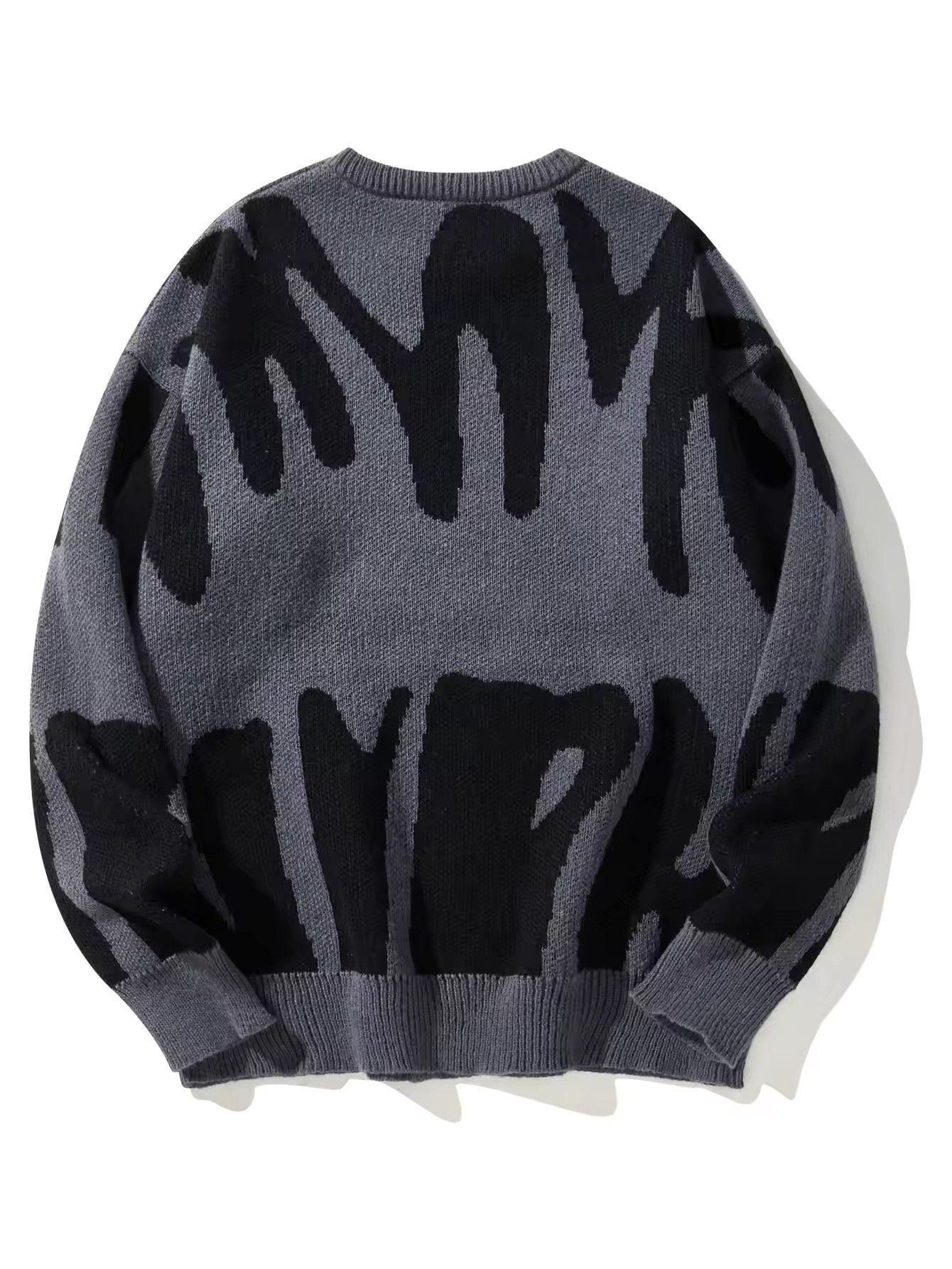 Japanese Brand Round Neck Jacquard Pattern Knitted Sweater Size US M / EU 48-50 / 2 - 3 Thumbnail