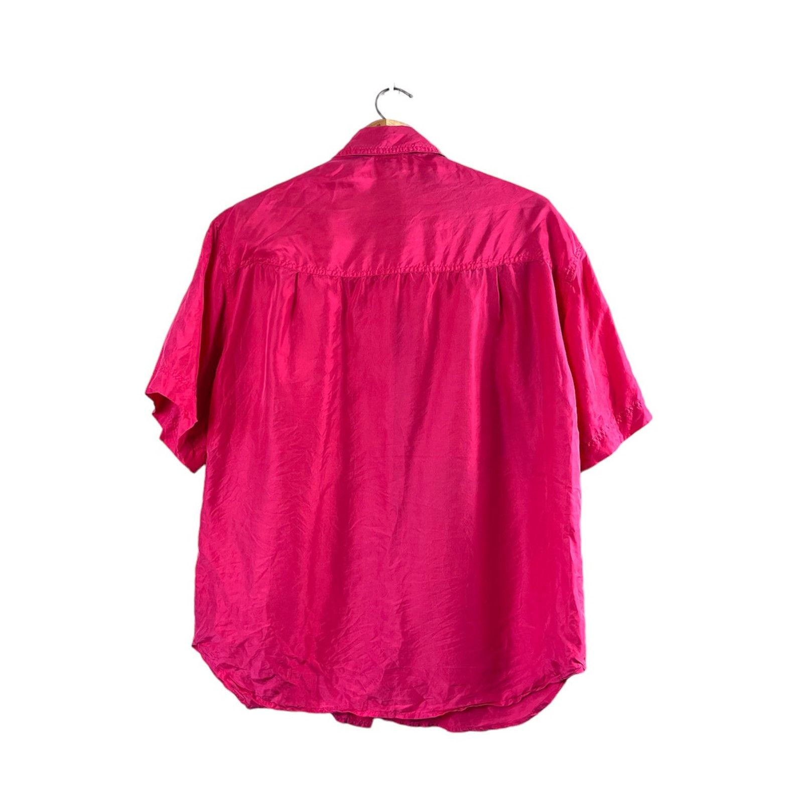 Vintage Hot Pink Vintage Paul Duffier Button Front Blouse S Size S / US 4 / IT 40 - 2 Thumbnail