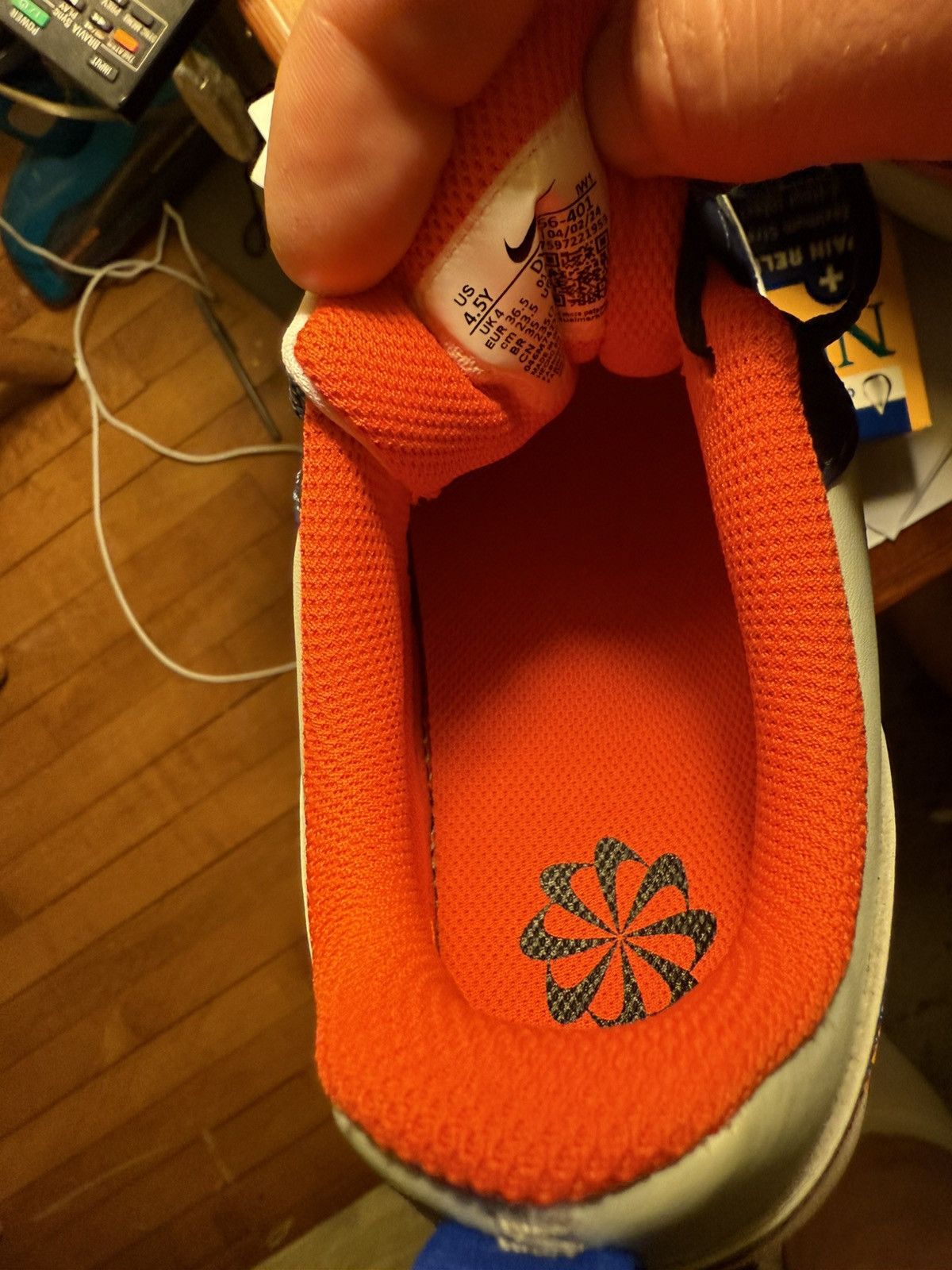 Nike 4.5y 6w Nike Court Borough Low! NEW! GS Midnight/Team Orange Size US 5 / EU 37 - 17 Thumbnail