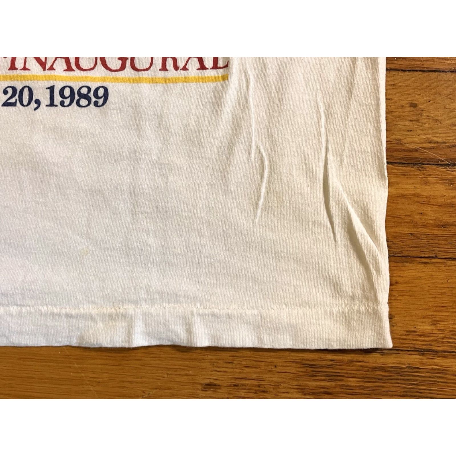 Fruit Of The Loom VINTAGE George Washington George Bush Inaugural 1989 Shirt M Single Stitch 80s Size US M / EU 48-50 / 2 - 5 Thumbnail
