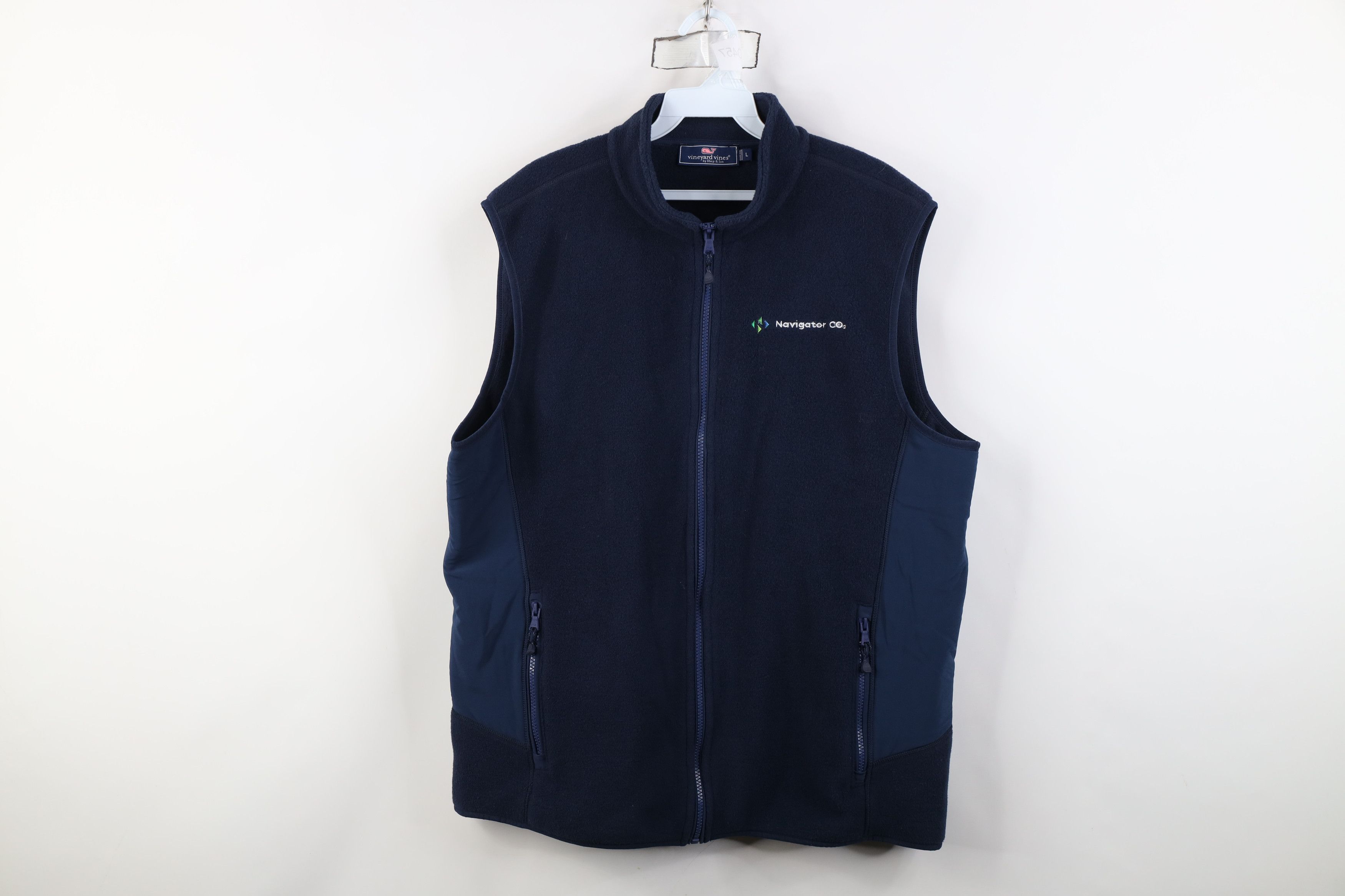 Vineyard Vines Vineyard Vines Fleece Harbor Full Zip Vest Jacket Navy Blue Size US L / EU 52-54 / 3 - 1 Thumbnail