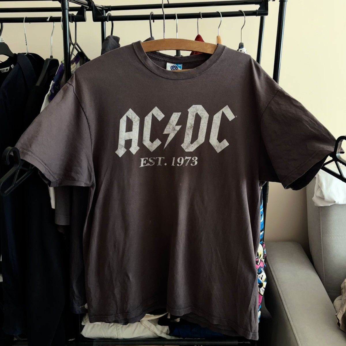 Vintage Vintage 90’s AC/DC Bootleg T-Shirt Grunge ERD Punk Size US M / EU 48-50 / 2 - 1 Thumbnail