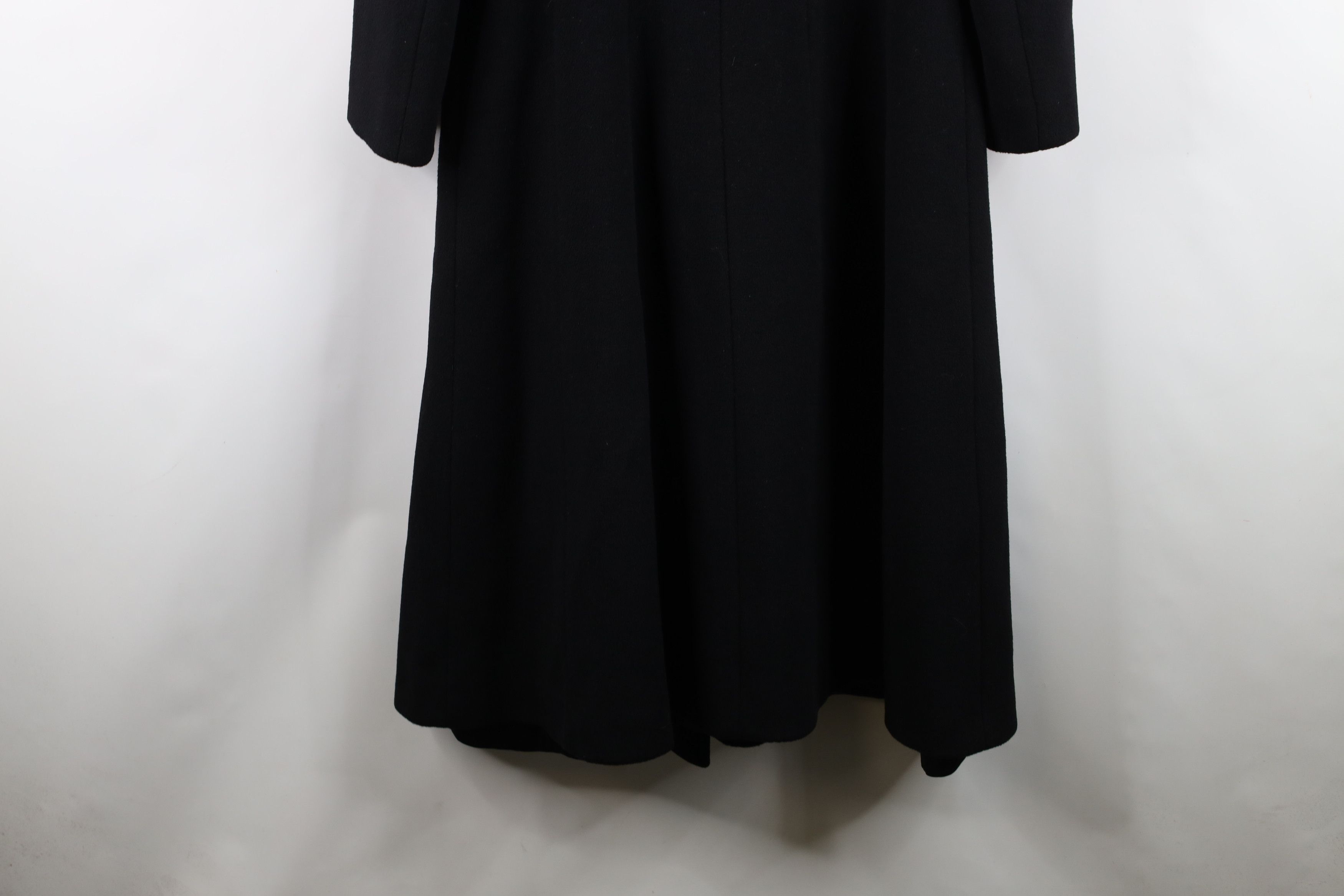Vintage Vintage 80s 90s Mod Velvet Wool Overcoat Jacket Black USA Size L / US 10 / IT 46 - 14 Thumbnail