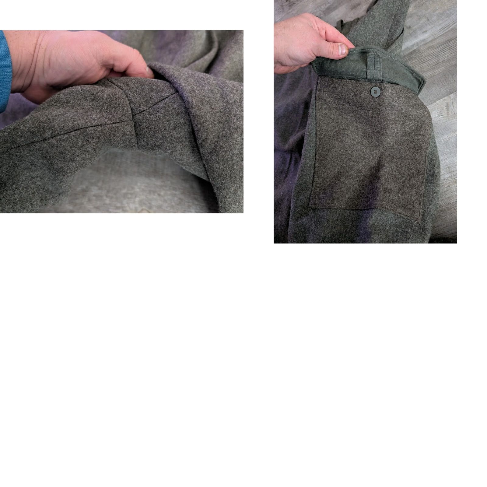 Vintage VINTAGE Swedish Crown WWII Wool Army Cargo Pants 36x28 Mens Green 1940s 40s Trousers Military Cargo Size US 36 / EU 52 - 11 Thumbnail