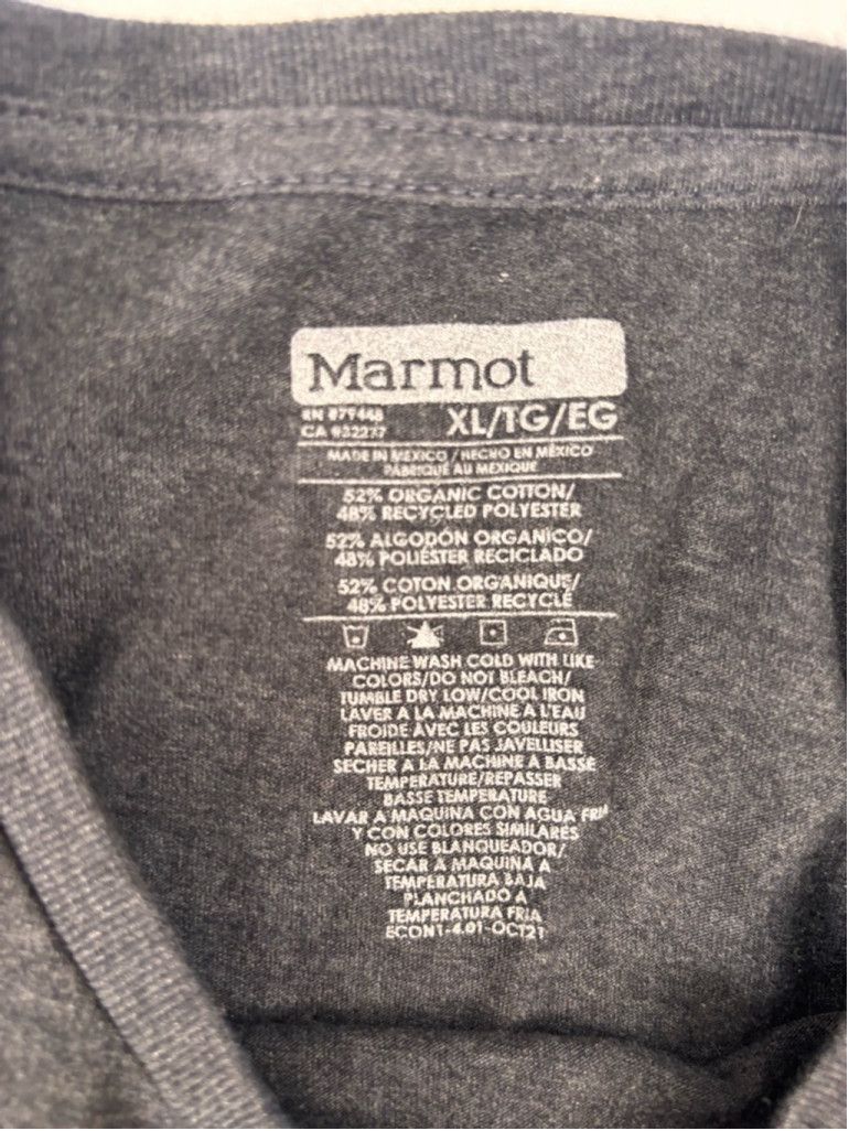 Marmot Men's Marmot Long Sleeve T-Shirt XL Gray Graphic Tee Size US XL / EU 56 / 4 - 7 Thumbnail