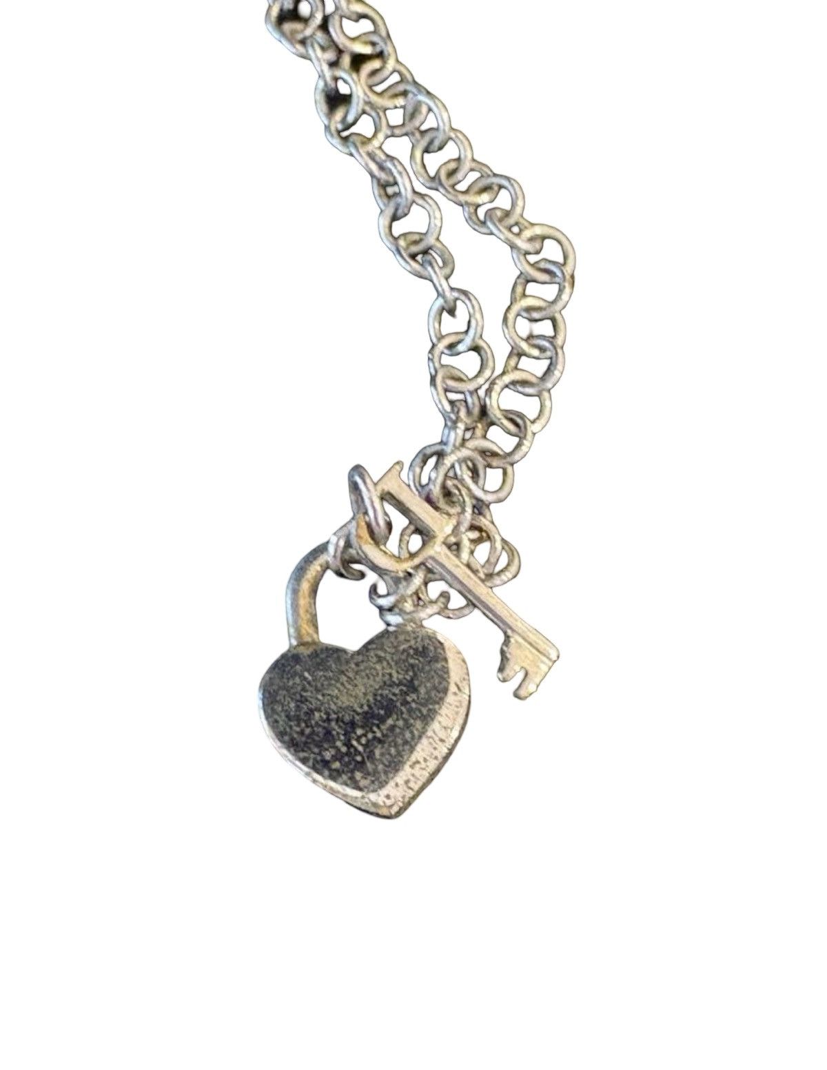 Dior Christian Dior Vintage Heart Padlock & Key Charm Necklace Size ONE SIZE - 4 Thumbnail