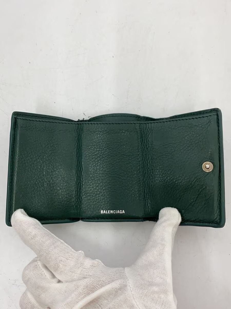 Balenciaga Balenciaga Leather Bi-Fold Wallet Green Size ONE SIZE - 4 Thumbnail