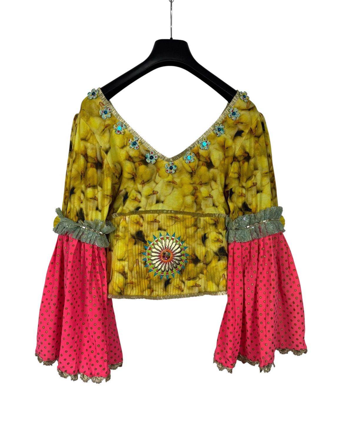 Manish Arora Manish Arora Silk Viscose Blouse Printed Baloon Sleev size L Size L / US 10 / IT 46 - 16 Thumbnail