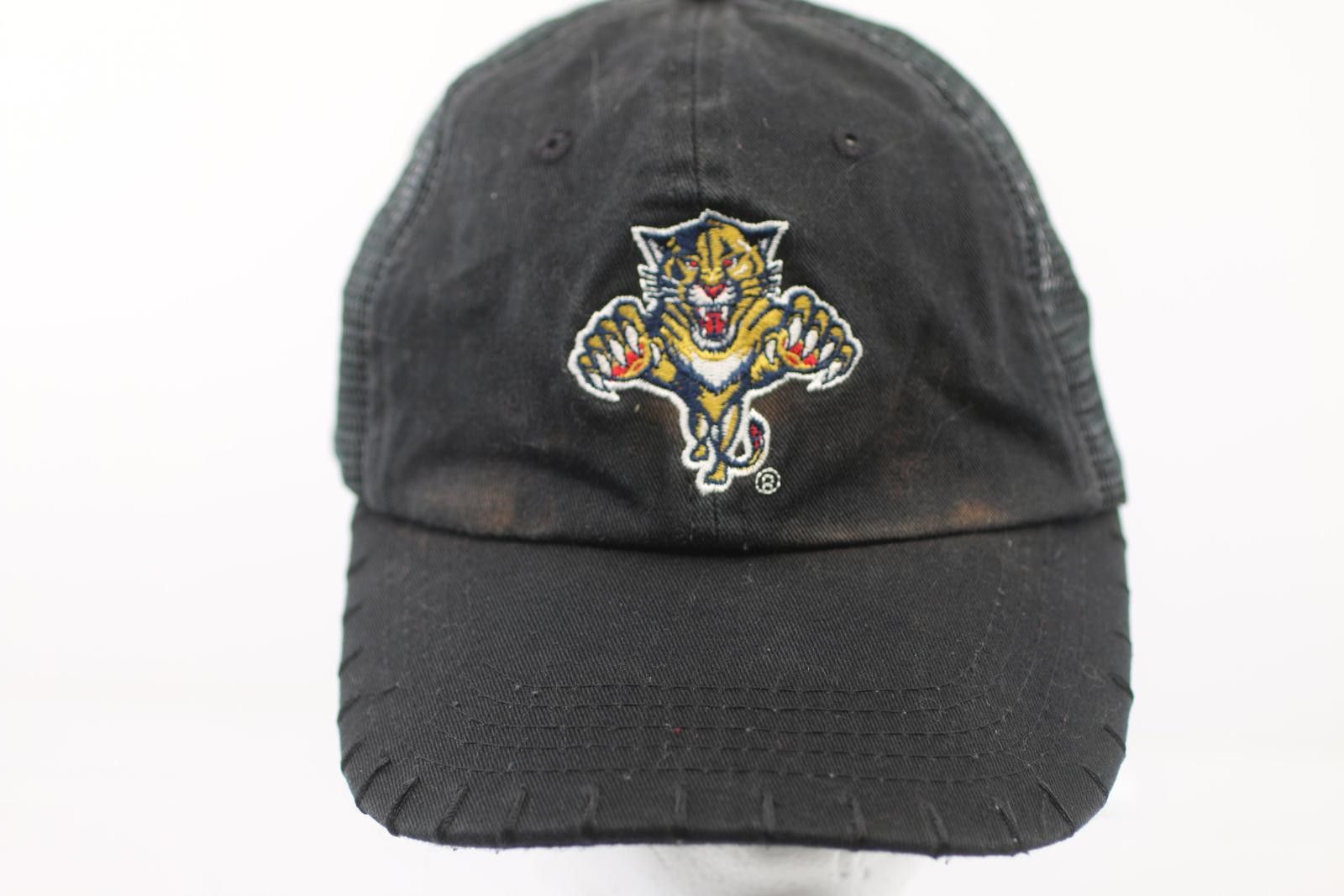 Rare Panther Florida Panthers NHL Trucker Cap Black Mesh Snapback Size ONE SIZE - 1 Thumbnail