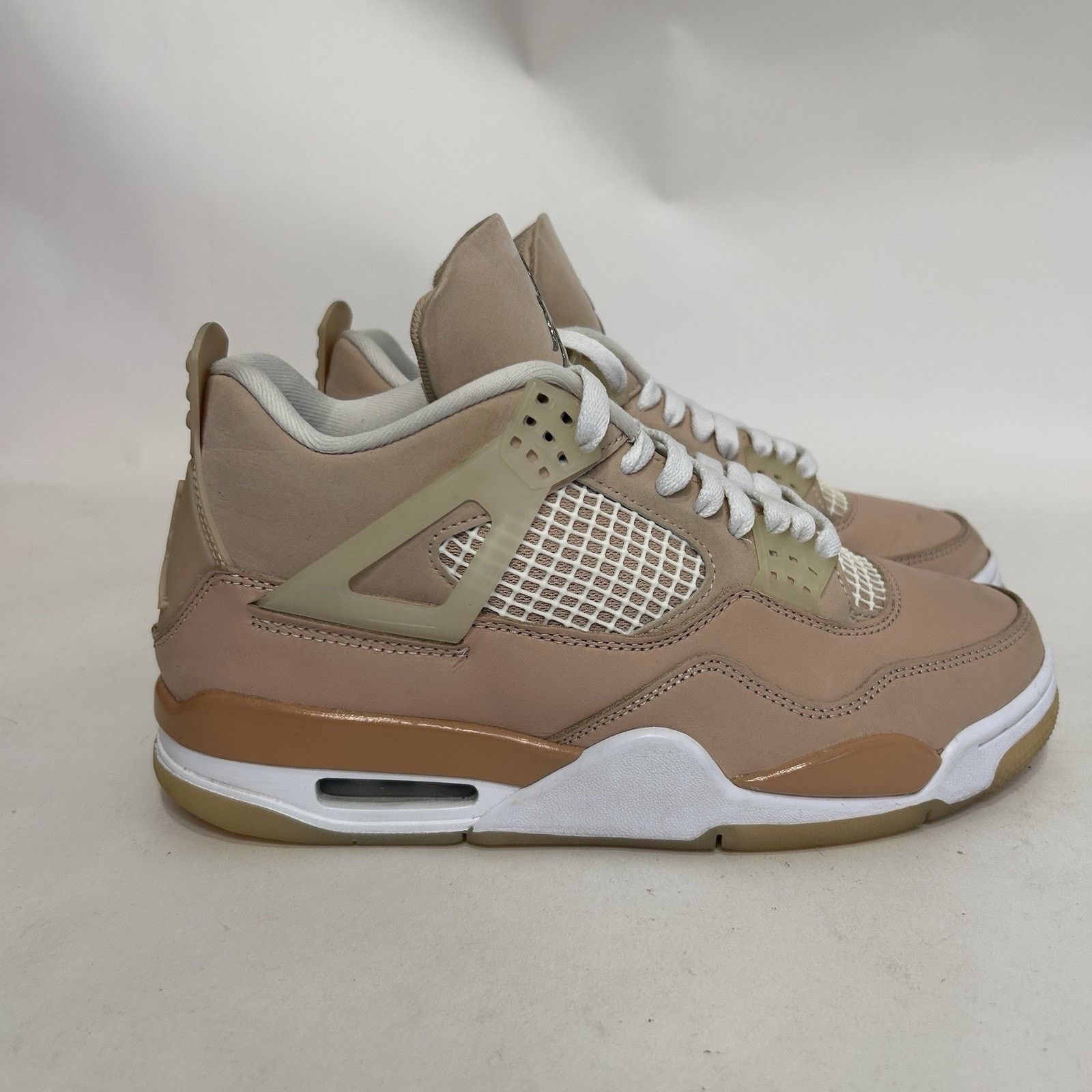 Jordan Brand Nike Air Jordan 4 Retro OG WMNS “Shimmer Tan White” Size US 9 / IT 39 - 4 Thumbnail