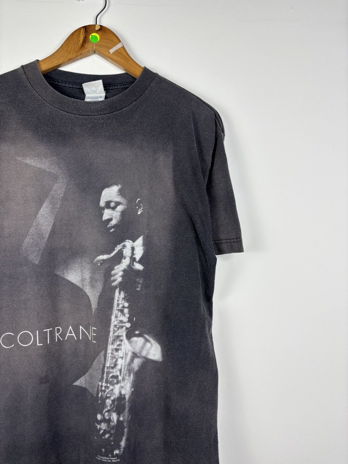 Band Tees Vintage thrashed Faded 1991 copyright John contrane jazz Size US M / EU 48-50 / 2 - 2 Thumbnail