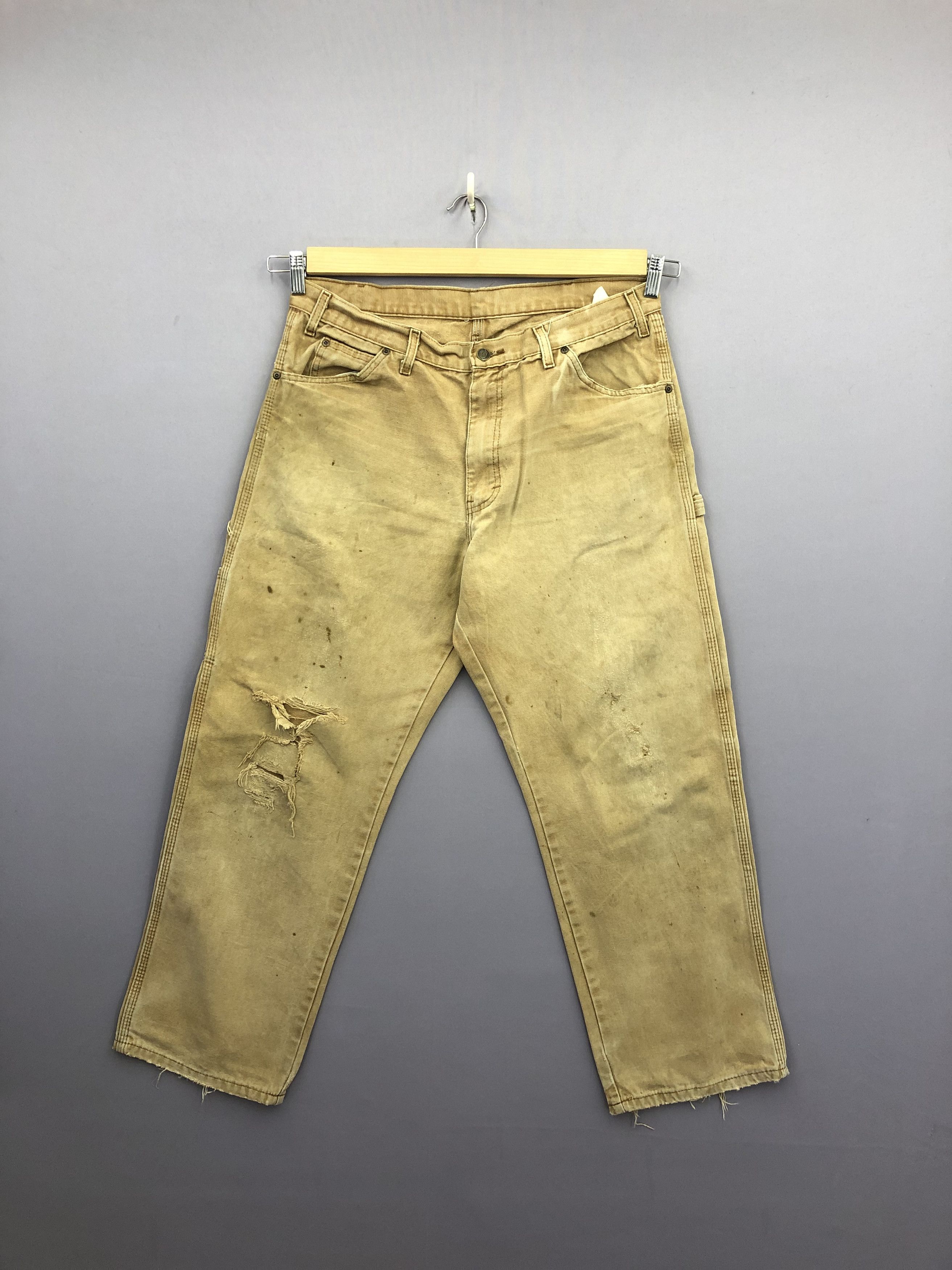 Dickies Vintage Dickies Cargo Carpenter Rusty Baggy Distressed Jeans Size US 36 / EU 52 - 1 Thumbnail