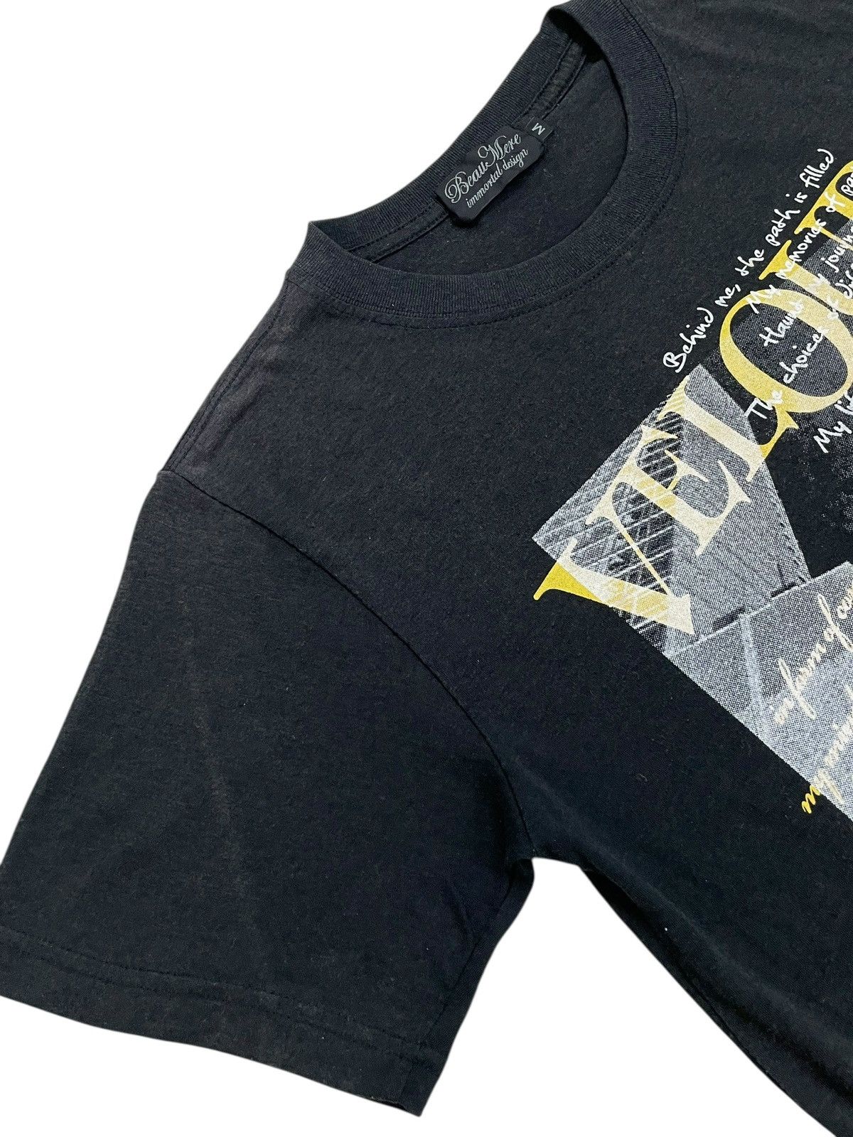 Japanese Brand Beaumere Immortal Design Y2K Photo Life Poems Size US M / EU 48-50 / 2 - 6 Thumbnail