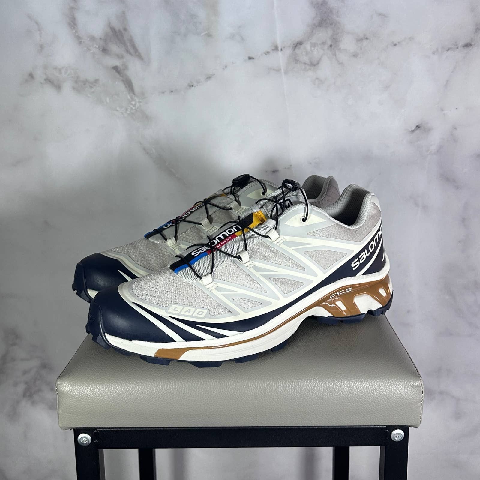 Salomon XT-6 Lunar Rock/Dark Sapphire | Grailed