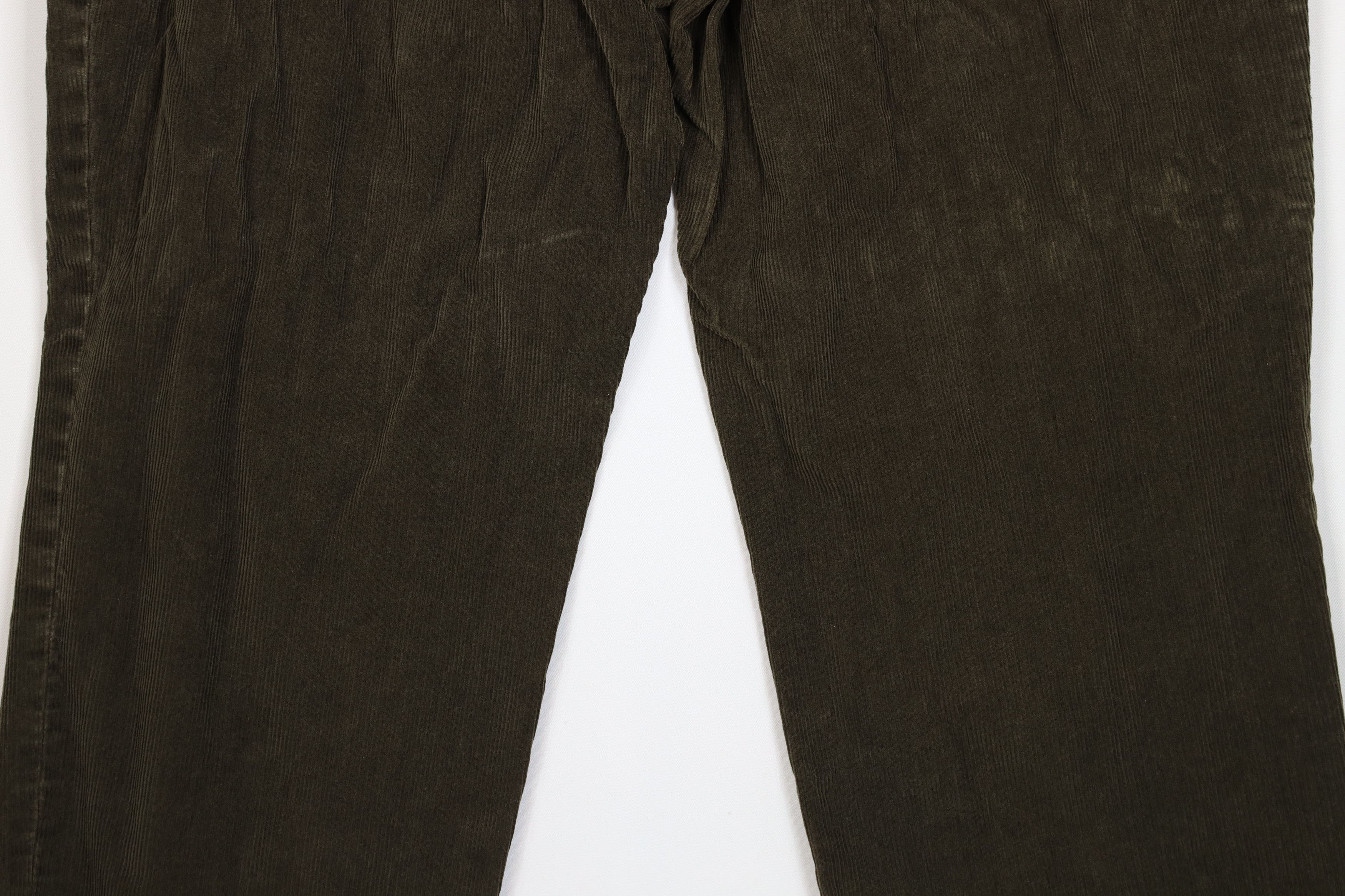 Ralph Lauren Vintage 90s Ralph Lauren Wide Leg Corduroy Chino Pants Green Size US 40 / EU 56 - 11 Thumbnail