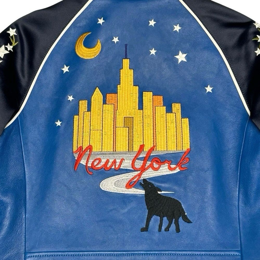 Coach Coach 1941 Cityscape Embroidered Leather Jacket – Women’s 2 Size XS / US 0-2 / IT 36-38 - 10 Thumbnail