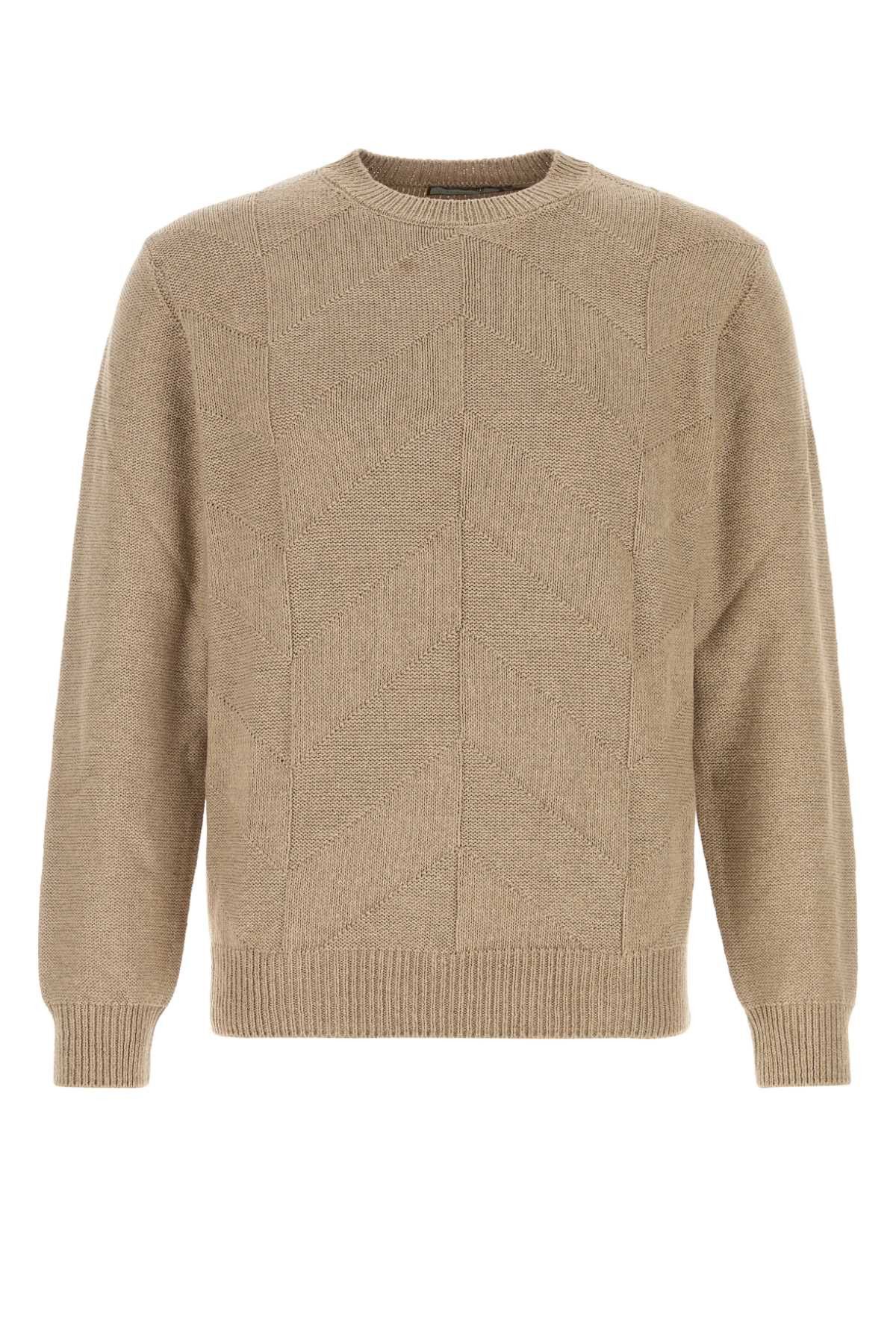 Canali Camel Cotton Blend Sweater Size US S / EU 44-46 / 1 - 1 Thumbnail