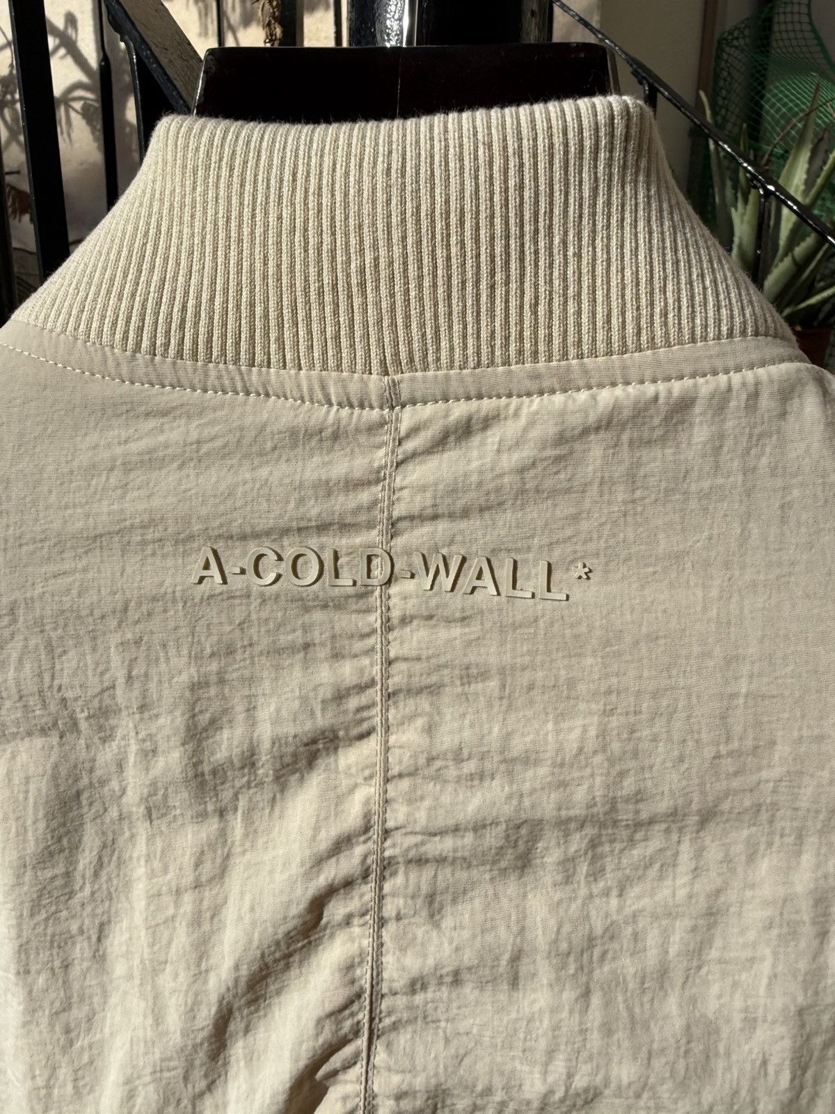 A-COLD-WALL* A-COLD-WALL* Beige Imprint Bomber Jacket Size US L / EU 52-54 / 3 - 6 Thumbnail
