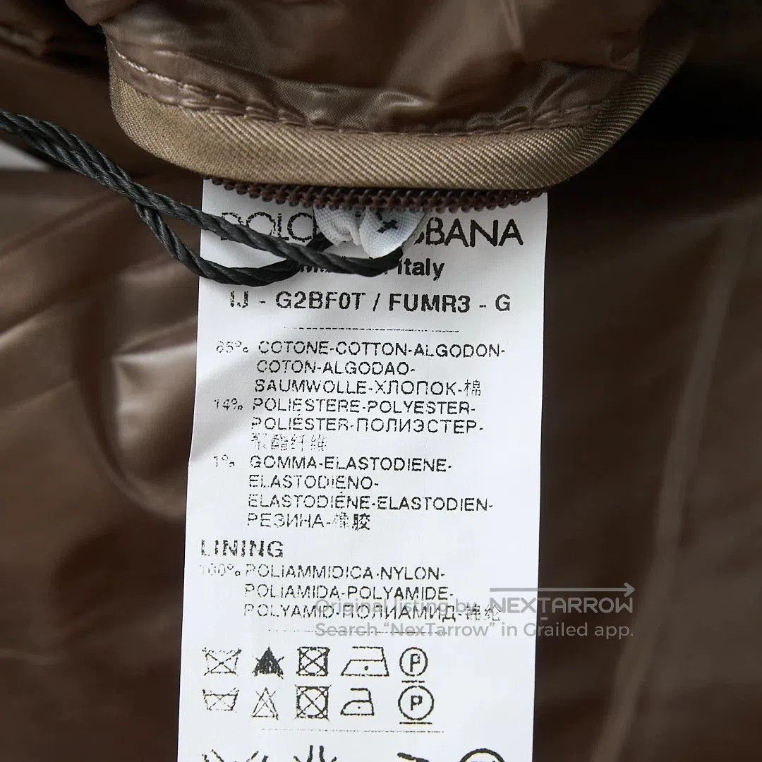 Dolce & Gabbana Dolce&Gabbana Men's Business Stand Collar Jacket. Size US M / EU 48-50 / 2 - 8 Thumbnail