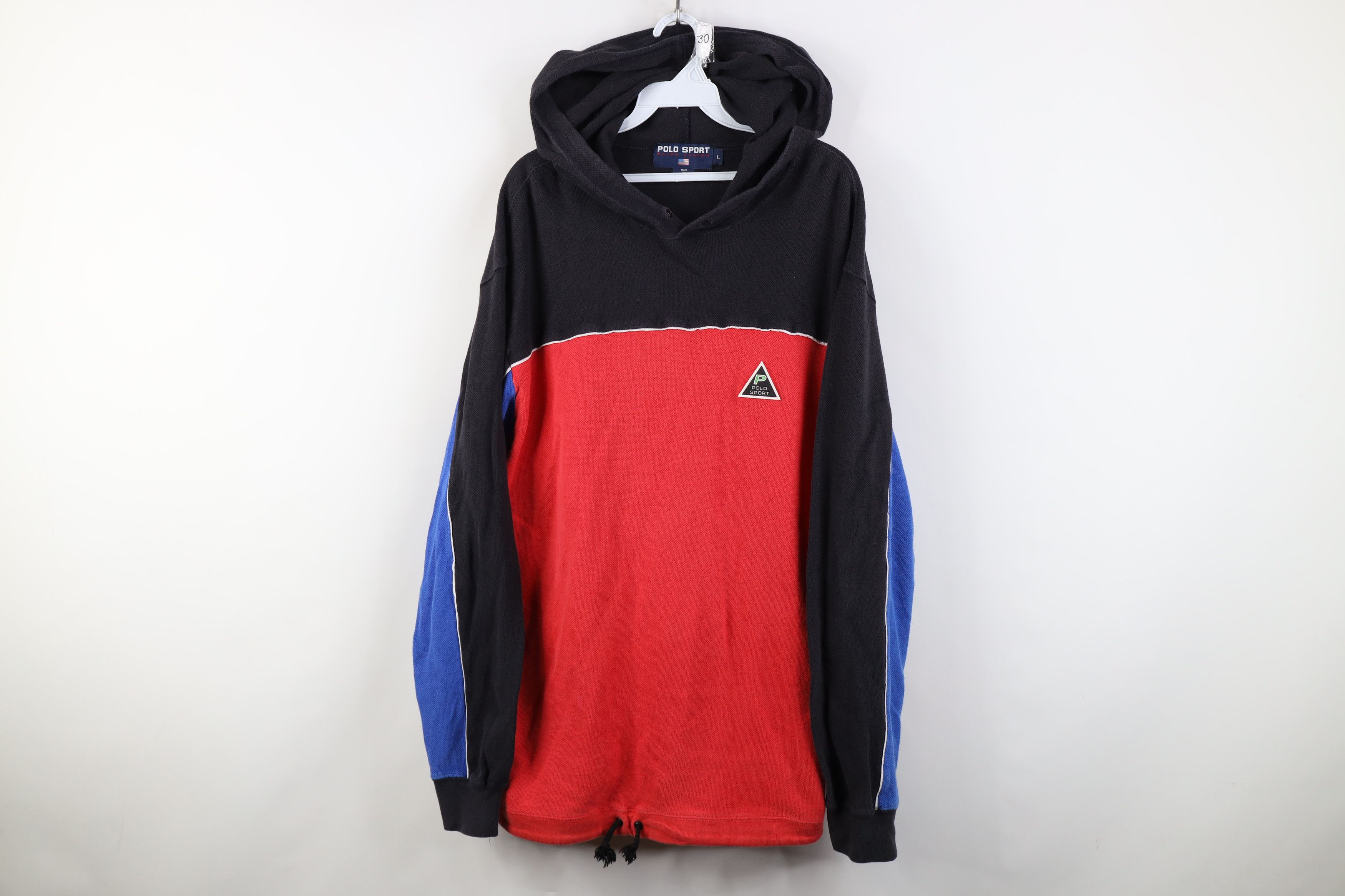 Ralph Lauren Vintage 90s Polo Sport Ralph Lauren Thermal Knit Hoodie USA Size US L / EU 52-54 / 3 - 1 Thumbnail