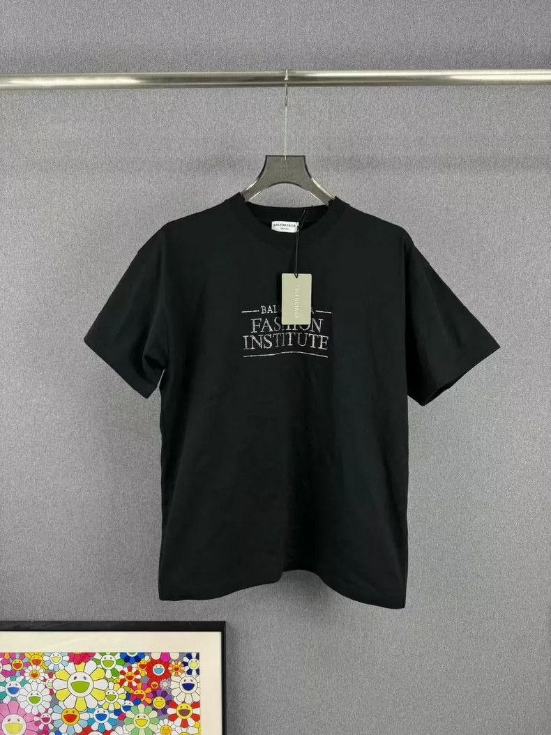 Balenciaga Balenciaga Crystal Motto Short Sleeve Size US L / EU 52-54 / 3 - 1 Thumbnail