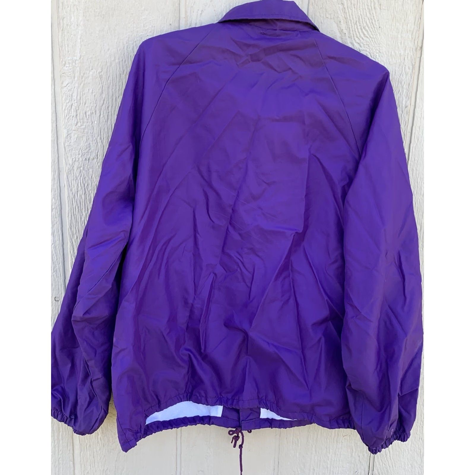 Vintage VINTAGE Nemesis Sportswear California C D of A Windbreaker Jacket Men XL/XXL Purple Windbreaker 80s Retro Catholic Daughters America Baja California Size US XL / EU 56 / 4 - 4 Thumbnail