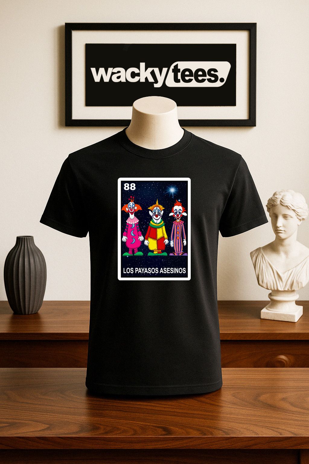 Other Los Payasos Asesinos Loteria Clowns From Graphic Tee Shirt Size US L / EU 52-54 / 3 - 1 Thumbnail