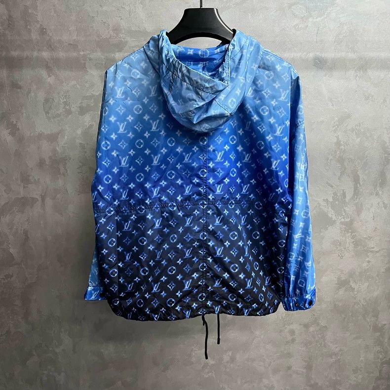 Louis Vuitton Louis Vuitton Blue Logo Full Hooded Jacket Size XXS / US 00 / IT 34 - 5 Thumbnail