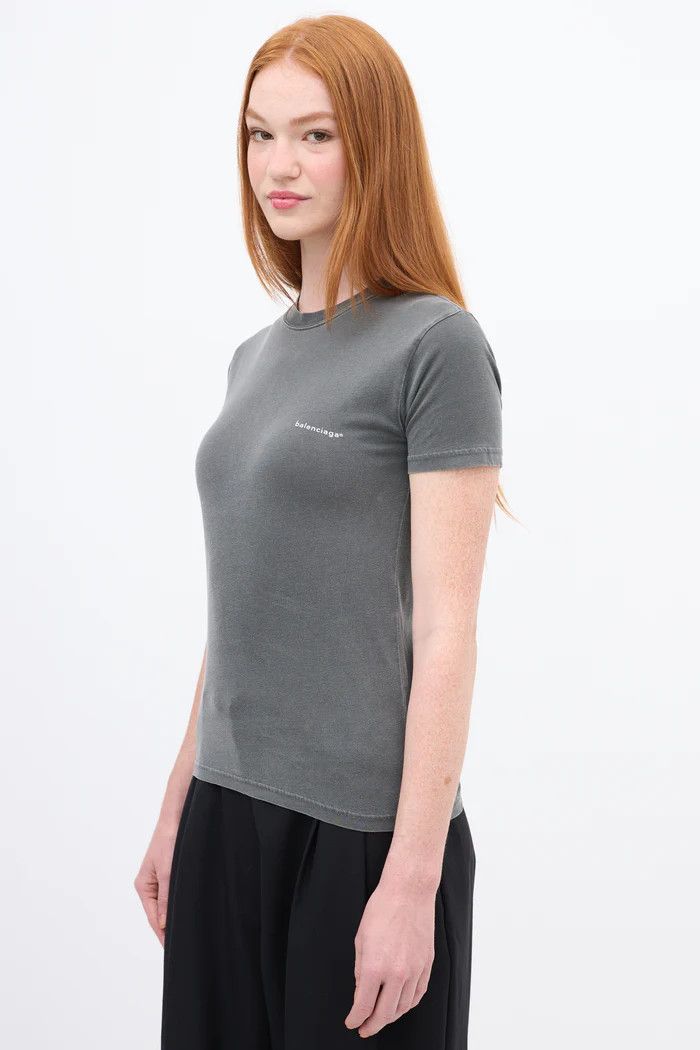 Balenciaga Archetype 2017 Dark Logo Short Sleeve Tee T-Shirt Medium Size M / US 6-8 / IT 42-44 - 8 Thumbnail