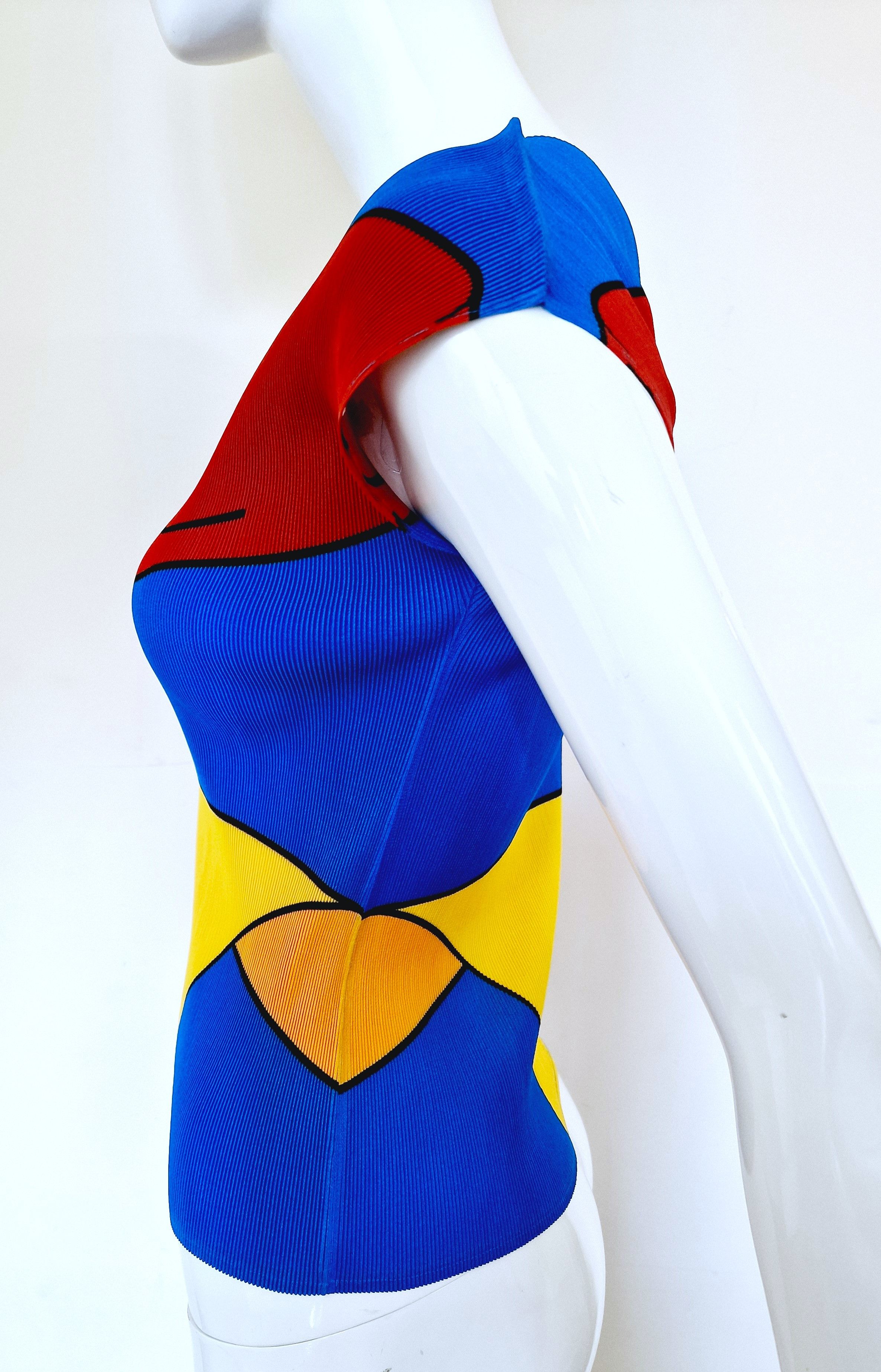 Pleats Please Issey Miyake Issey Miyake Cauliflower Pleats Please Pleated Pop Art Top Size M / US 6-8 / IT 42-44 - 9 Thumbnail