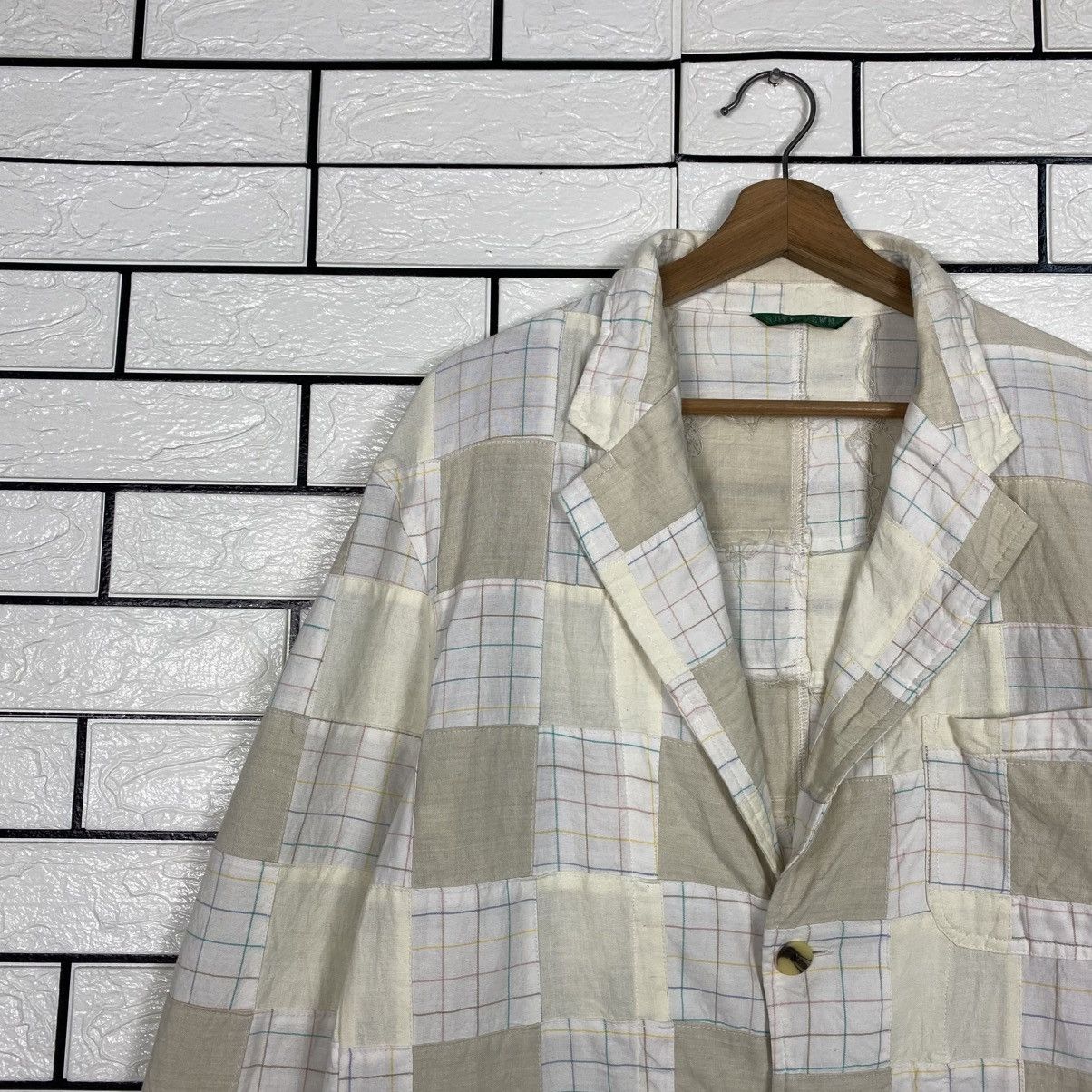Japanese Brand 📌Vintage Chore Jacket RuffHewn Tartan Patchwork Issey Miyake Size US L / EU 52-54 / 3 - 8 Thumbnail