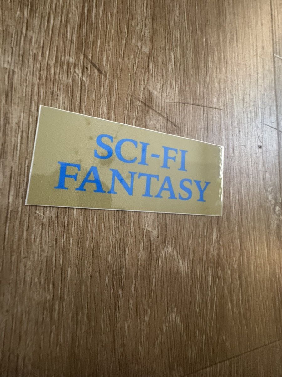Sci-Fi Fantasy Sci-Fi Fantasy Box Logo Sticker Size ONE SIZE - 4 Thumbnail