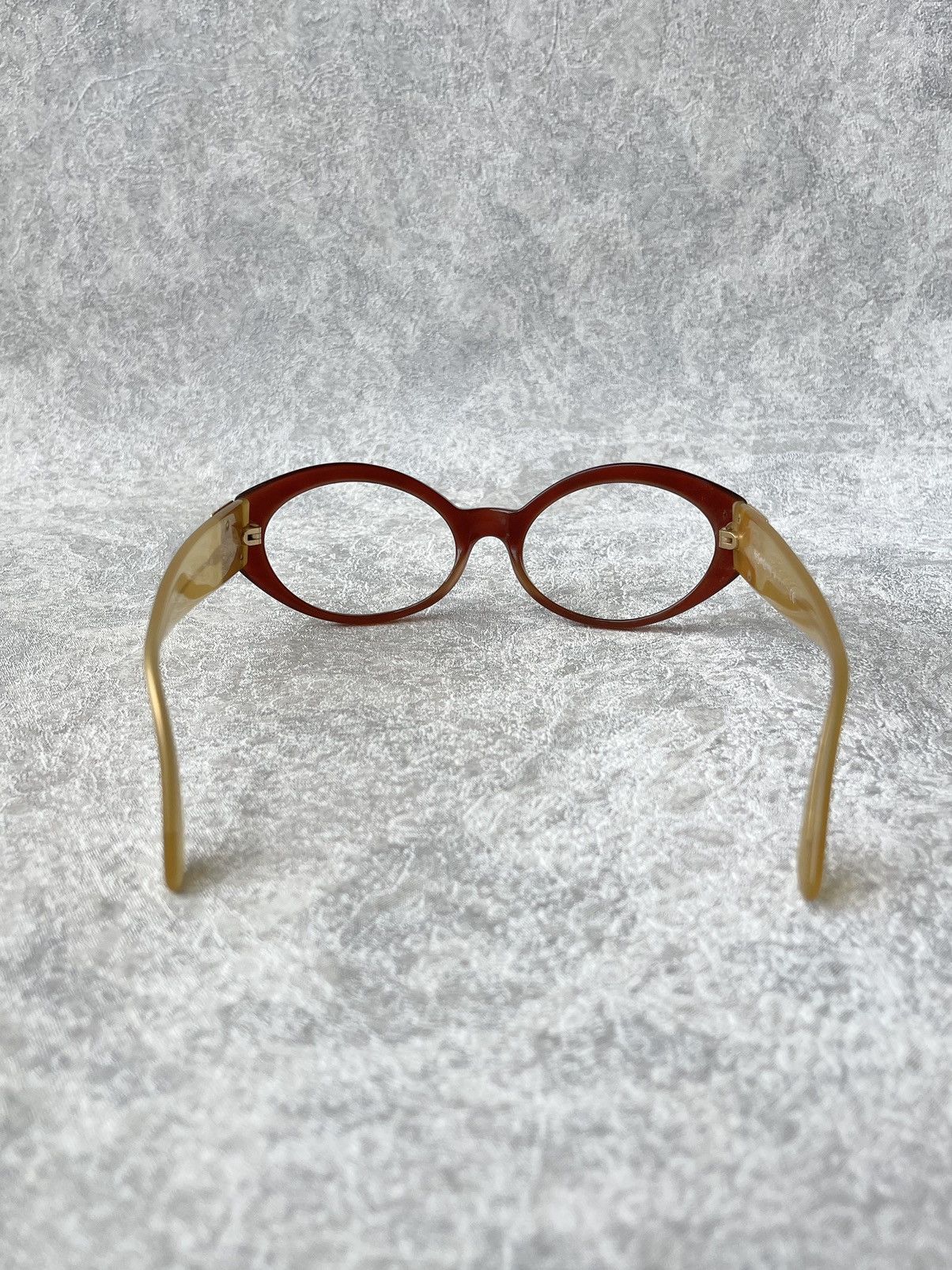 Yves Saint Laurent Vintage Yves Saint Laurent YSL Logo Oval Cat-Eye Glasses Size ONE SIZE - 6 Thumbnail