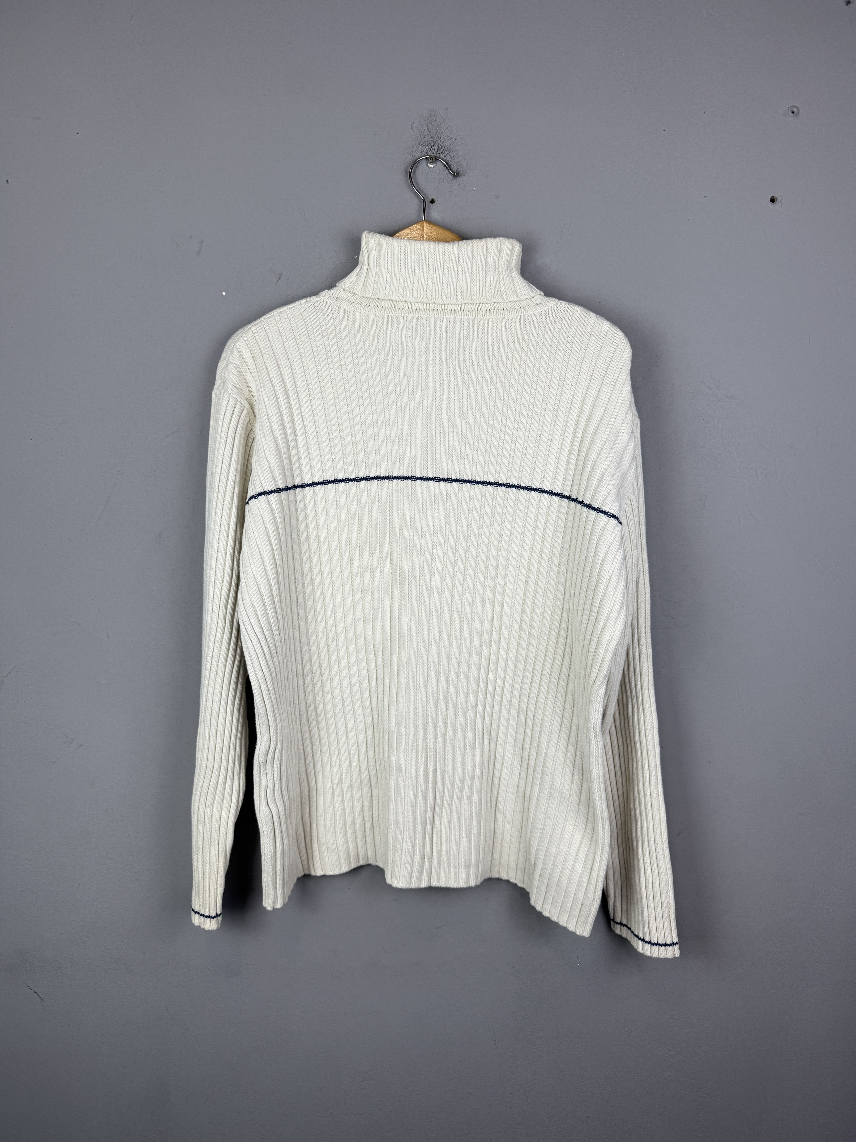 Designer × Tommy Hilfiger × Vintage Tommy Hilfiger Vintage Knit Sweater High Neck Oldmoney Size US L / EU 52-54 / 3 - 6 Thumbnail