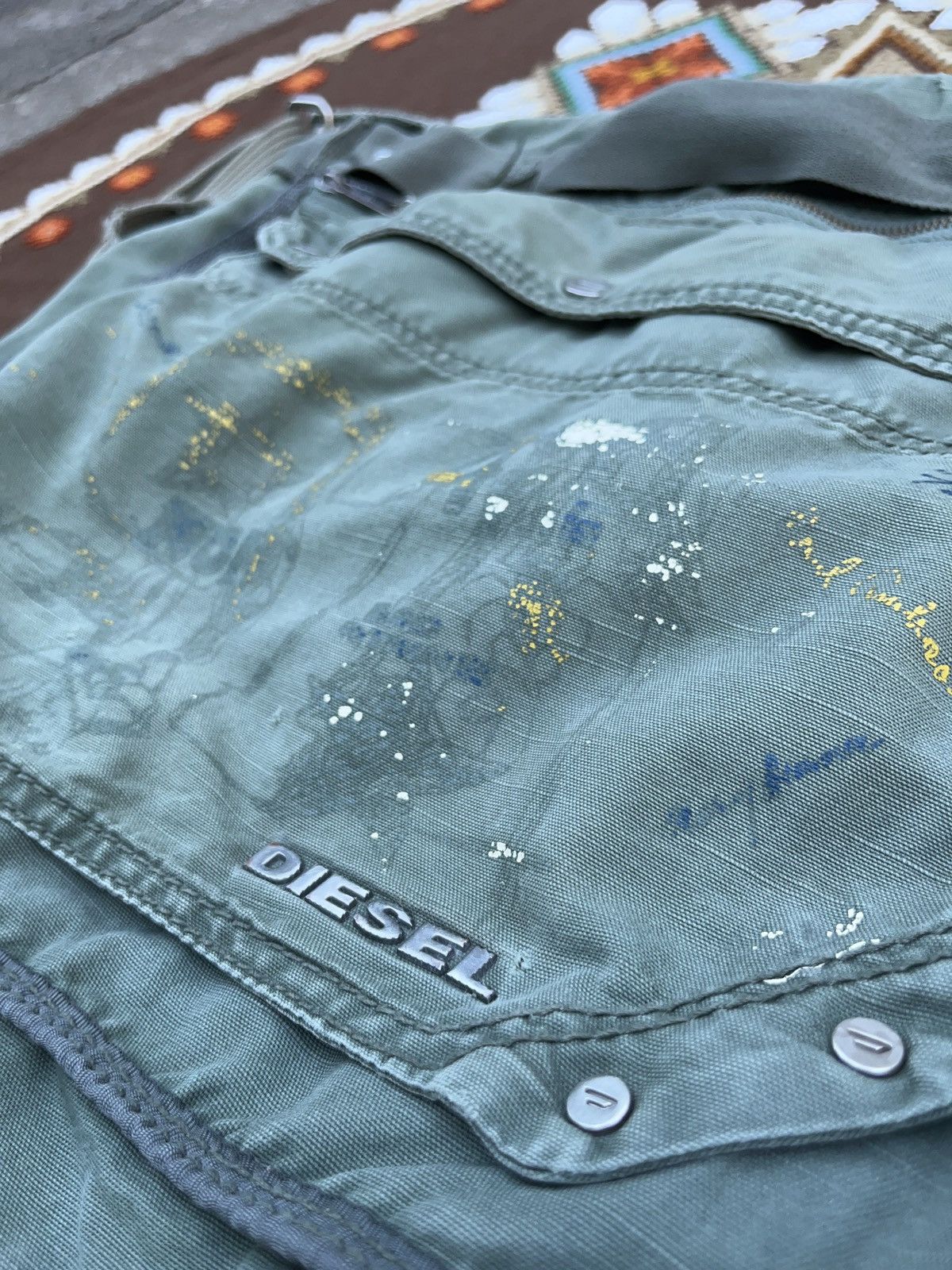 Diesel × Japanese Brand × Vintage Vintage Diesel Distressed Multi Pocket Crossbody Bag Utility Size ONE SIZE - 16 Thumbnail