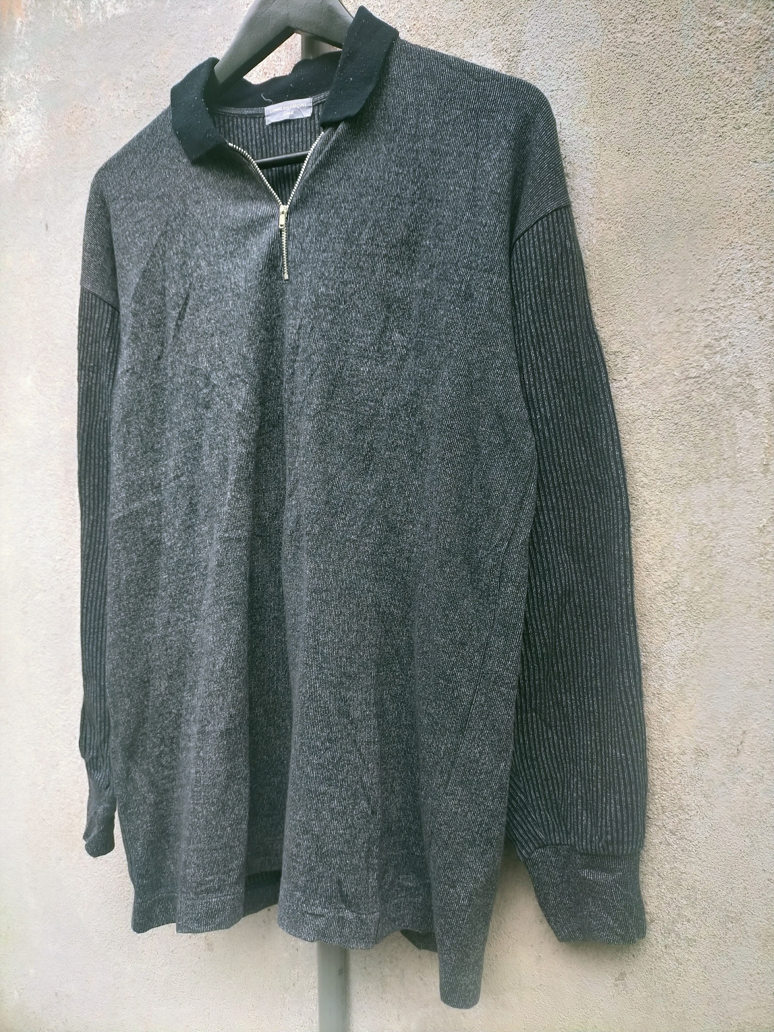 Comme des Garcons × Vintage 🔥 Vintage 90s Comme des Garcons Half Zip Tshirt Size US L / EU 52-54 / 3 - 2 Thumbnail