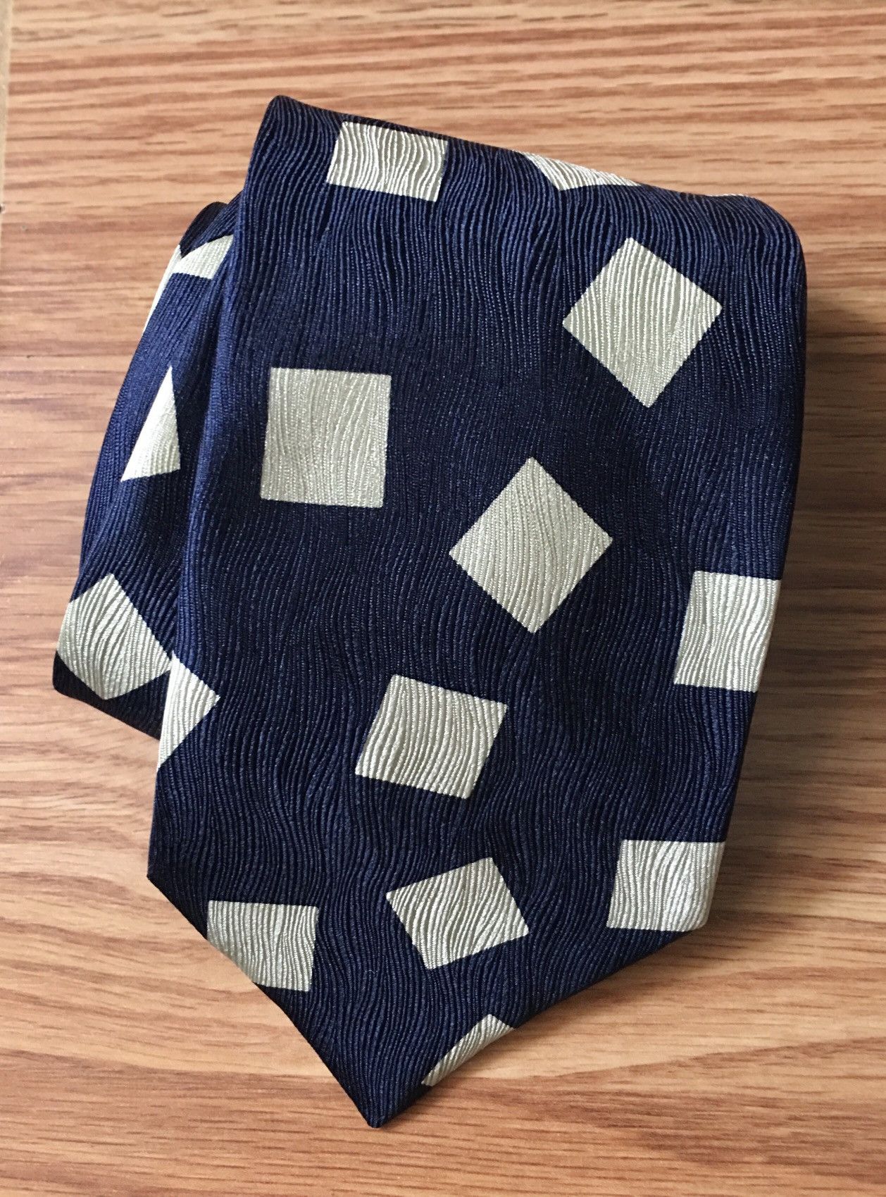 Vintage × Yves Saint Laurent Yves Saint Laurent Blue Vintage Designer Silk Mens Neck Tie Size ONE SIZE - 2 Thumbnail