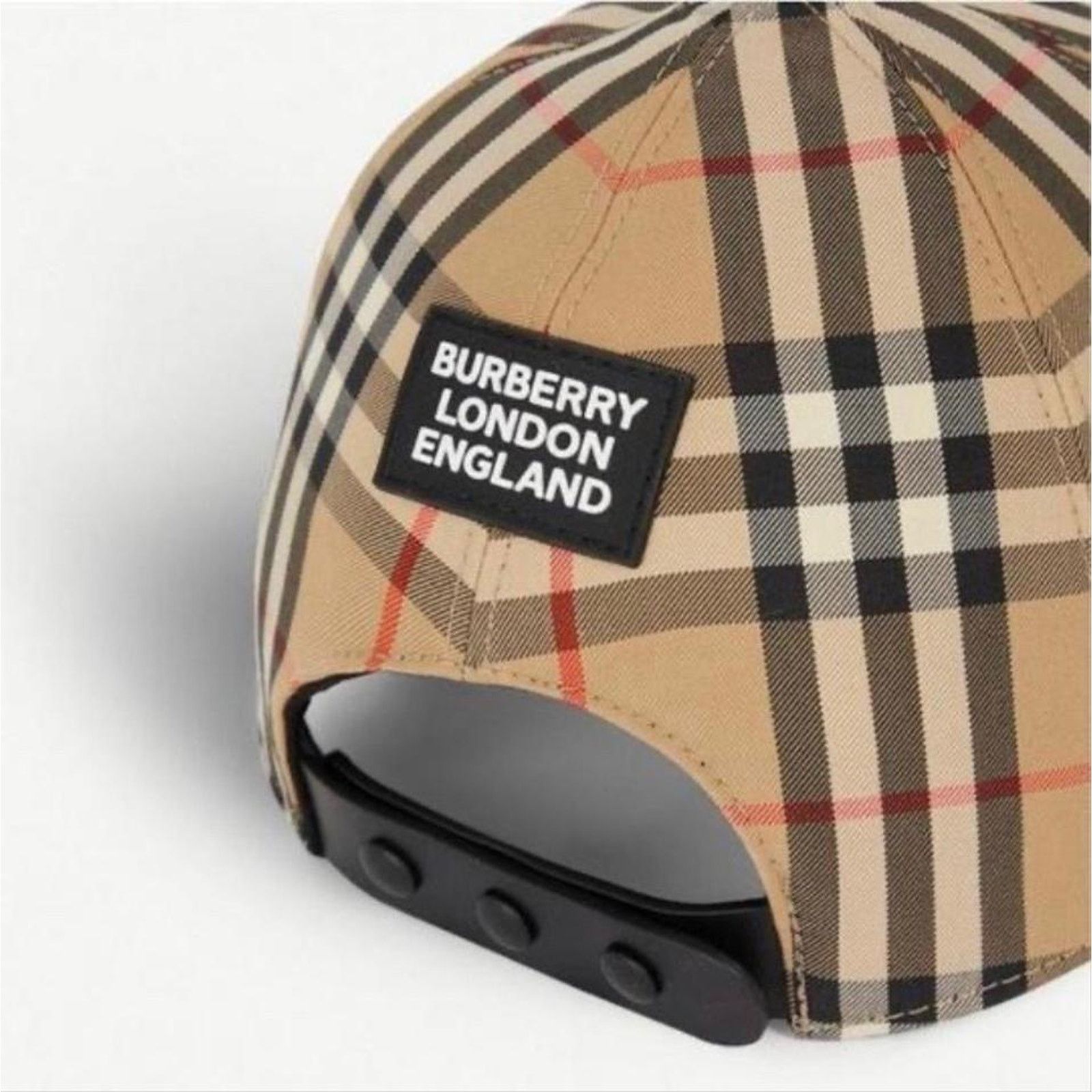 Burberry BURBERRY check logo baseball hat Size ONE SIZE - 2 Thumbnail
