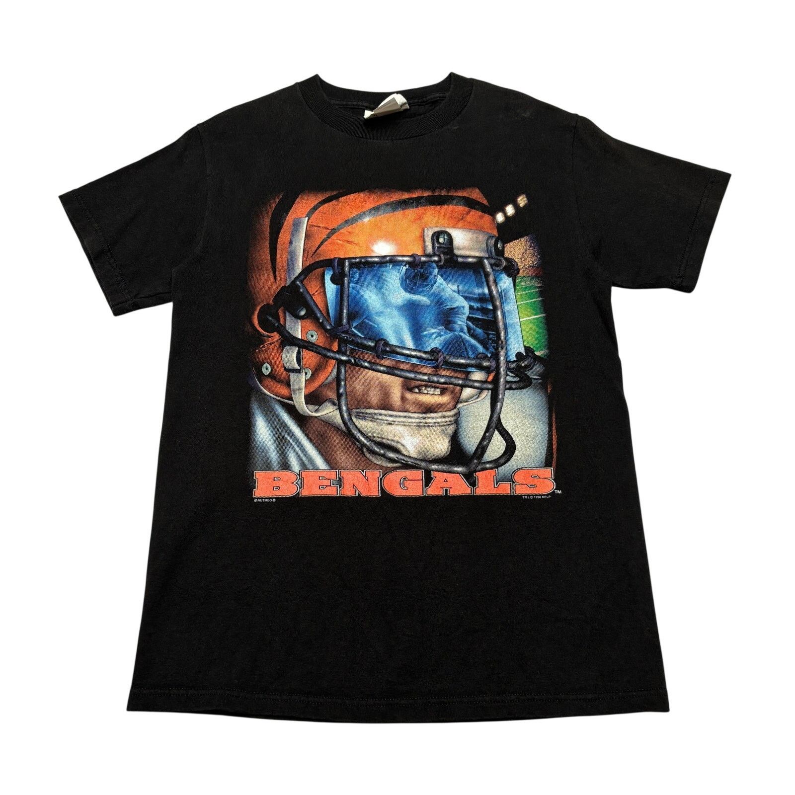 Vintage Vintage 90s Bengals Helmet Tee Shirt Men's Large Size US L / EU 52-54 / 3 - 1 Thumbnail