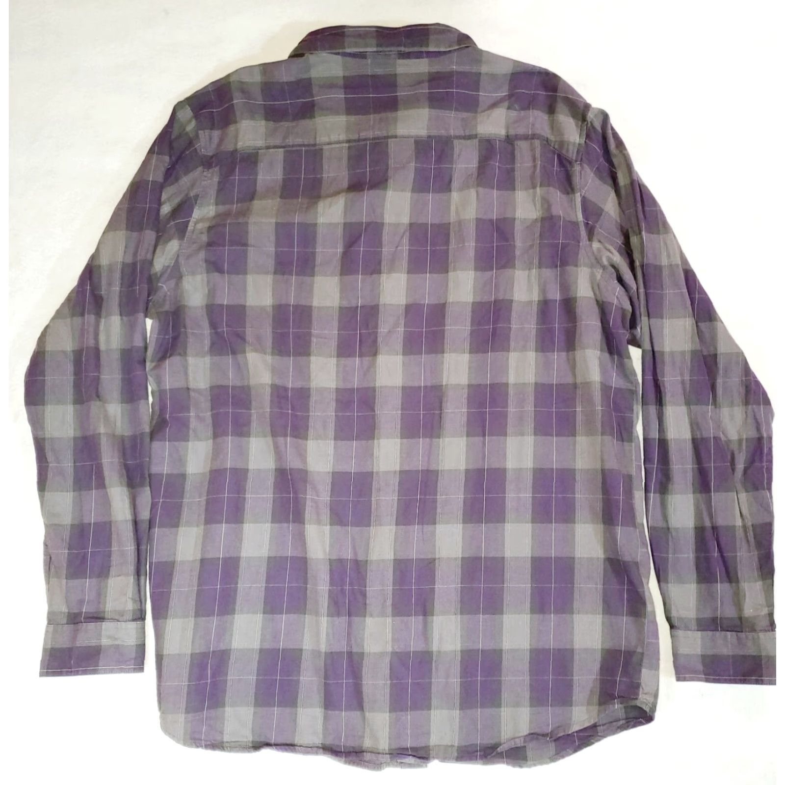 Vintage Columbia Sportswear Shirt Men Purple/Gray/Black Plaid Long Sleeve Button-Down XL Mens Size US XL / EU 56 / 4 - 4 Thumbnail